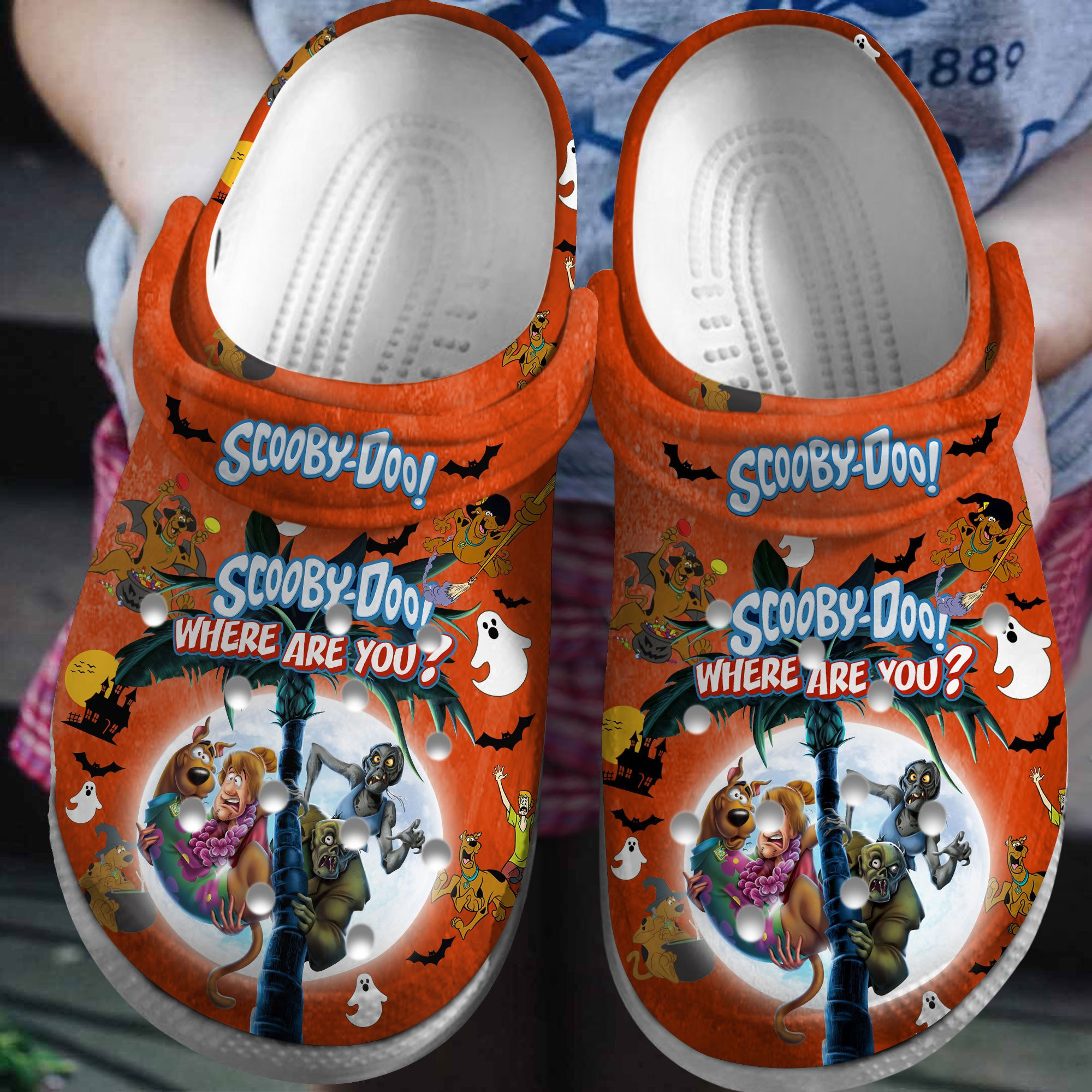 Footwearmerch Scooby Doo Cartoon Crocs Crocband Clogs Shoes Comfortable For Men Women and Kids