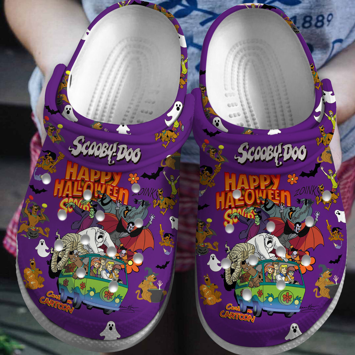 Footwearmerch Scooby Doo Cartoon Crocs Crocband Clogs Shoes Comfortable For Men Women and Kids