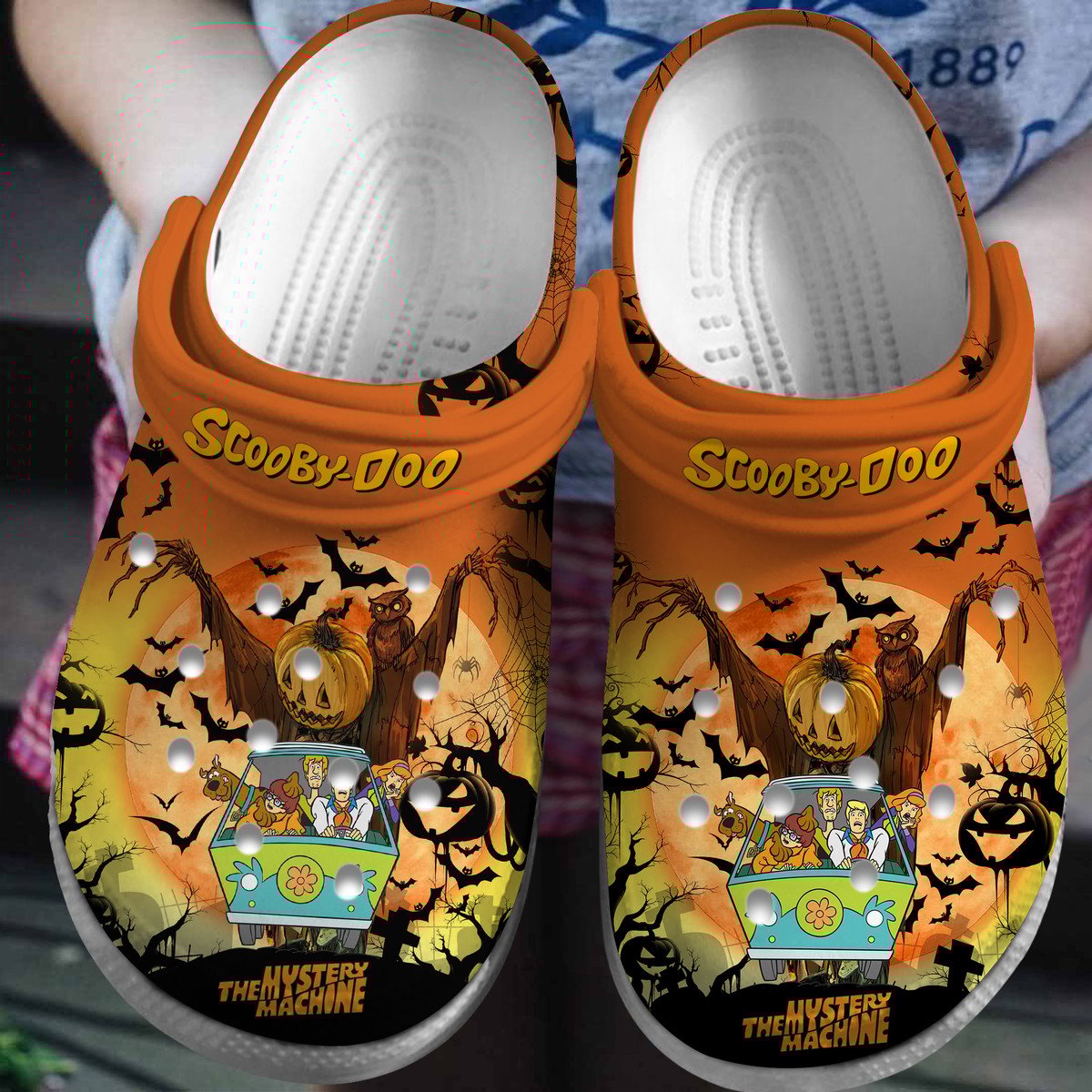 Footwearmerch Scooby Doo Cartoon Crocs Crocband Clogs Shoes Comfortable For Men Women and Kids