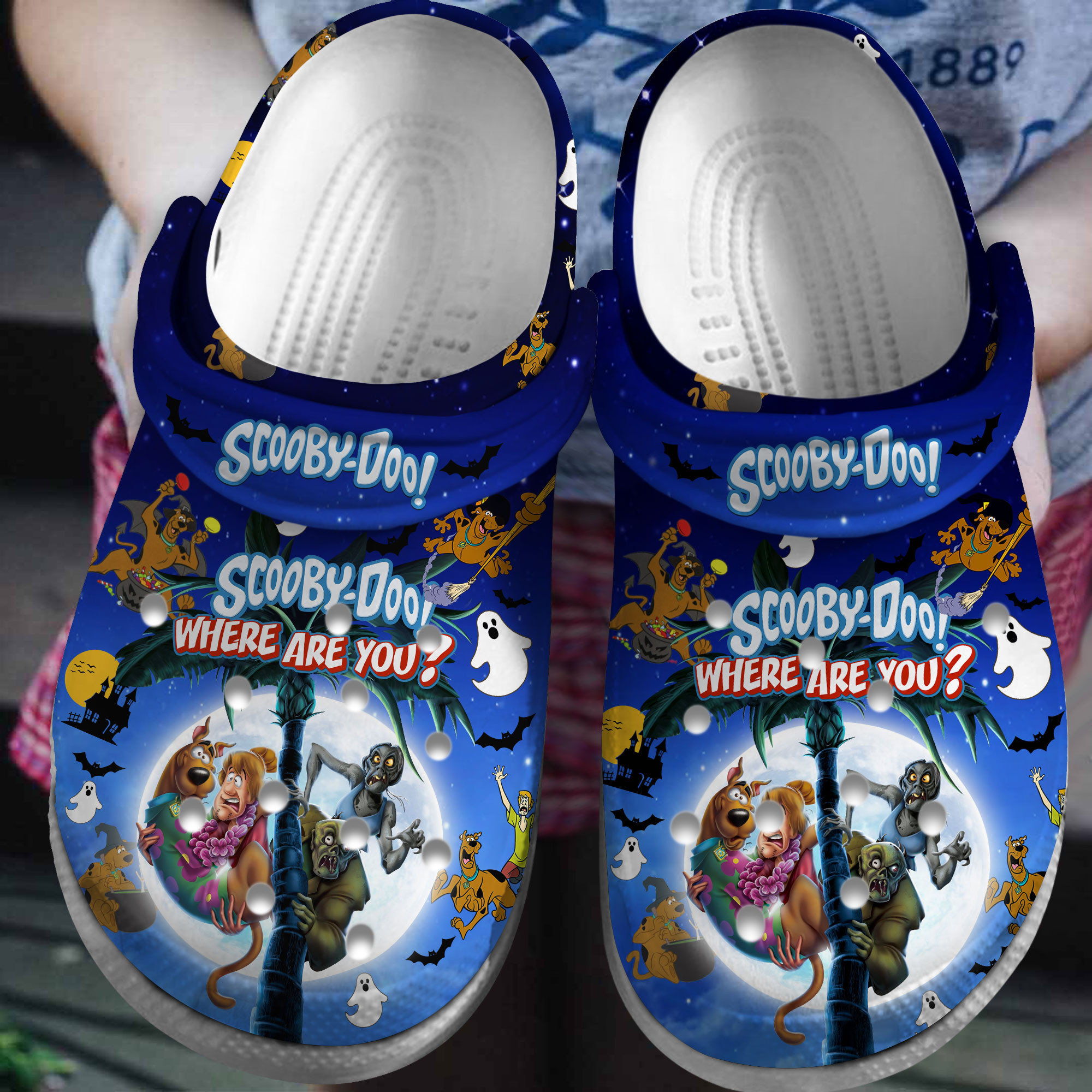 Footwearmerch Scooby Doo Cartoon Crocs Crocband Clogs Shoes Comfortable For Men Women and Kids