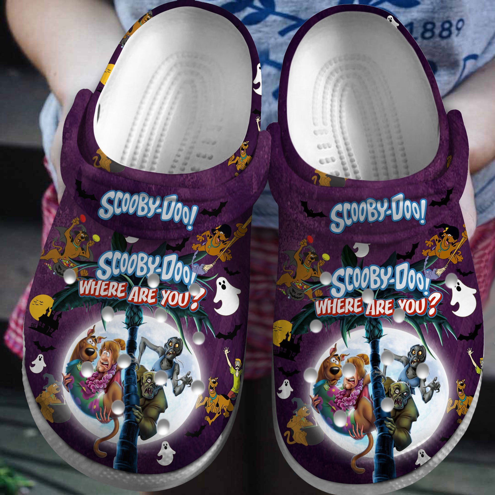 Footwearmerch Scooby Doo Cartoon Crocs Crocband Clogs Shoes Comfortable For Men Women and Kids