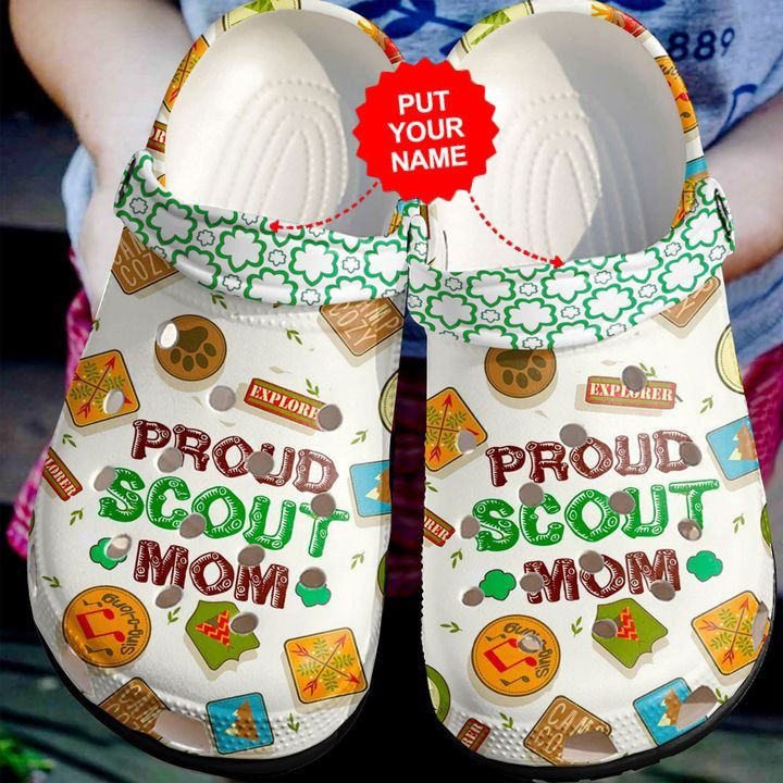 Footwearmerch Scout - Proud Mom Clog Shoes For Men And Women
