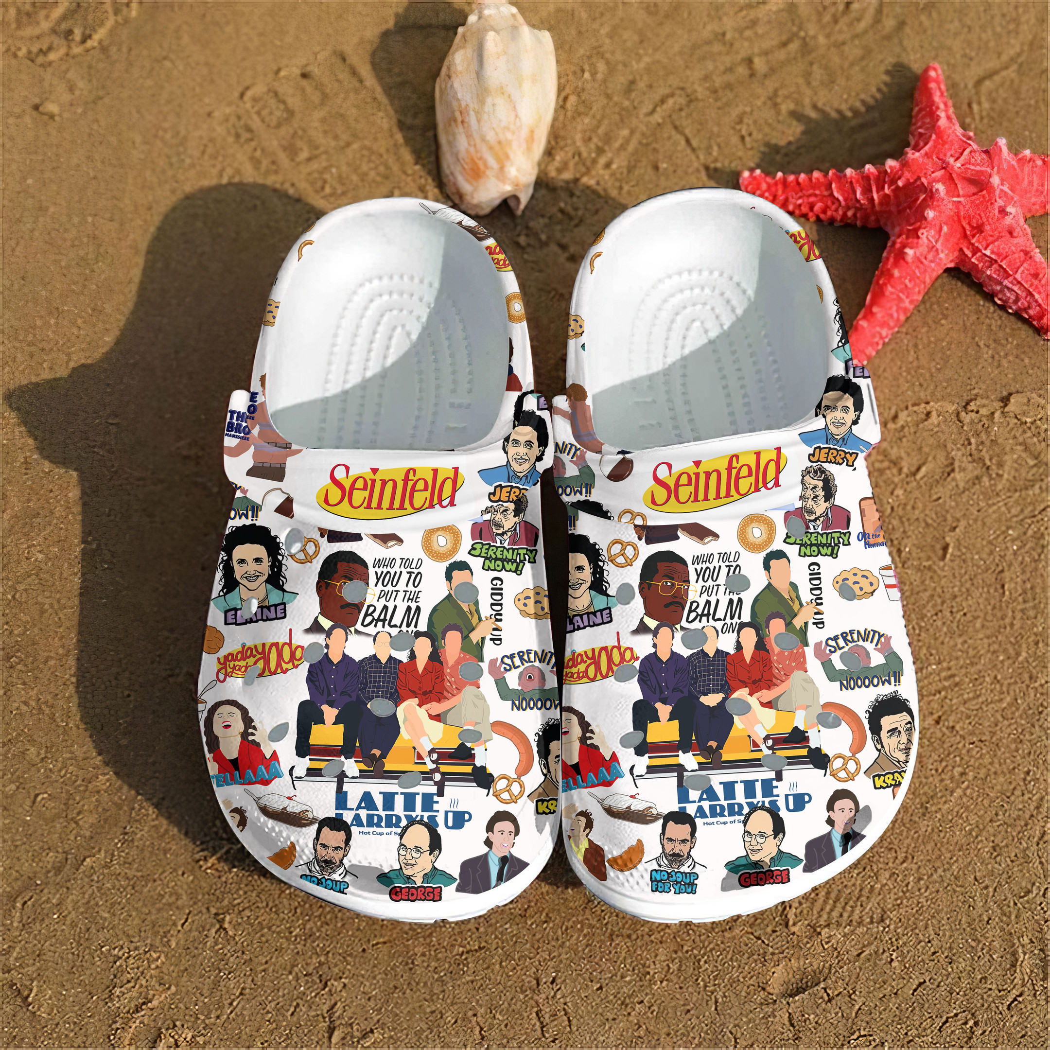 Footwearmerch Seinfeld TV Series Crocs Crocband Clogs Shoes Comfortable For Men Women and Kids