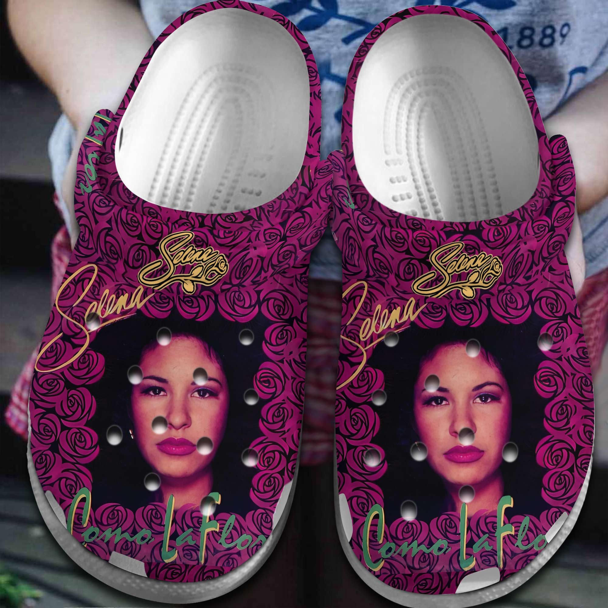 Footwearmerch Selena Singer Music Crocs Crocband Clogs Shoes Comfortable For Men Women and Kids