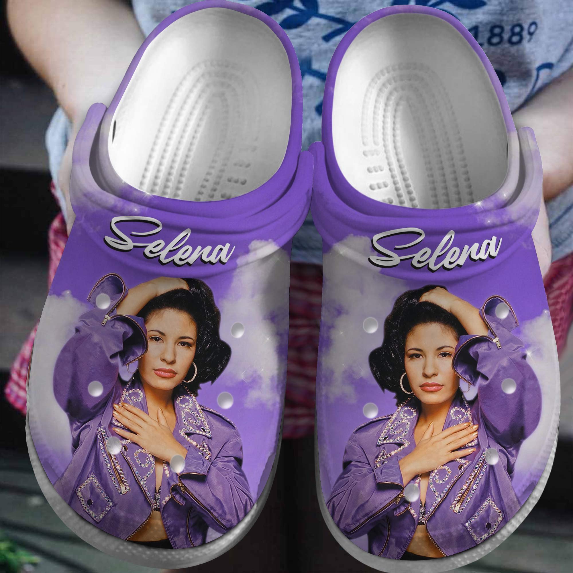 Footwearmerch Selena Singer Music Crocs Crocband Clogs Shoes Comfortable For Men Women and Kids