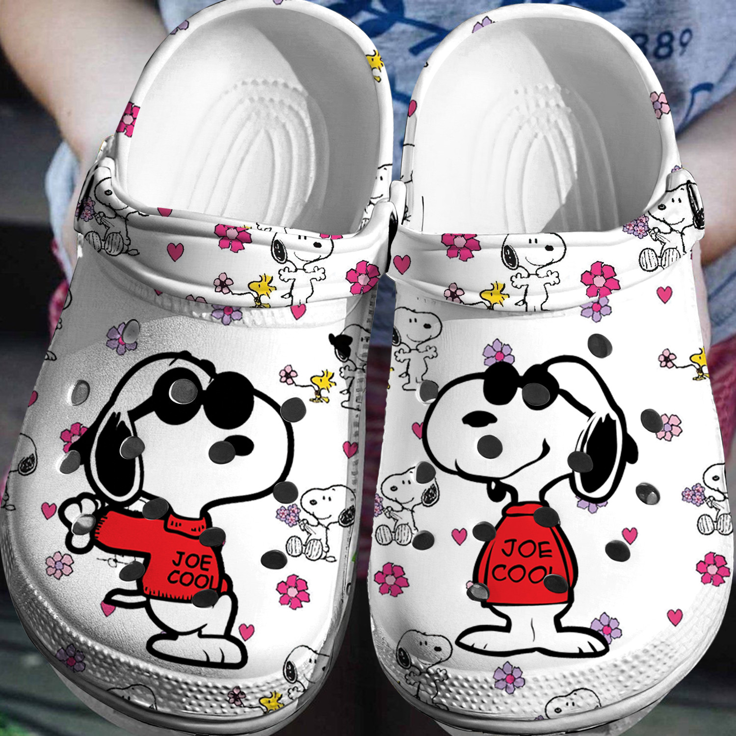 Footwearmerch Peanuts Snoopy Crocs Crocband Comfortable Clogs Shoes 3D