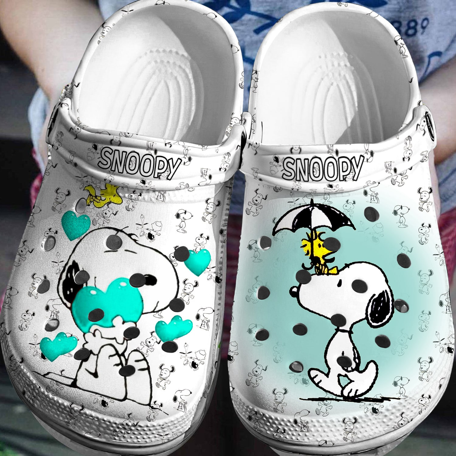 Footwearmerch Snoopy Crocs Crocsband 3D Clog Shoes