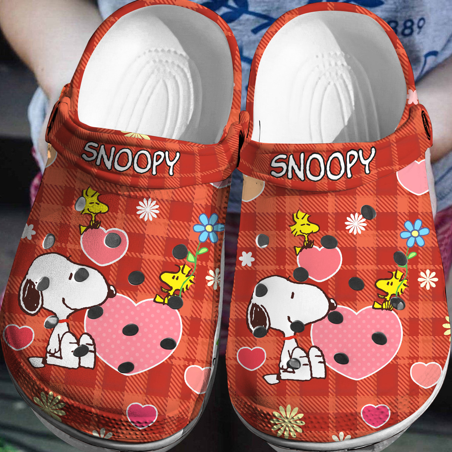Footwearmerch Peanuts Snoopy Crocs Crocband Clogs Shoes Comfortable 3D