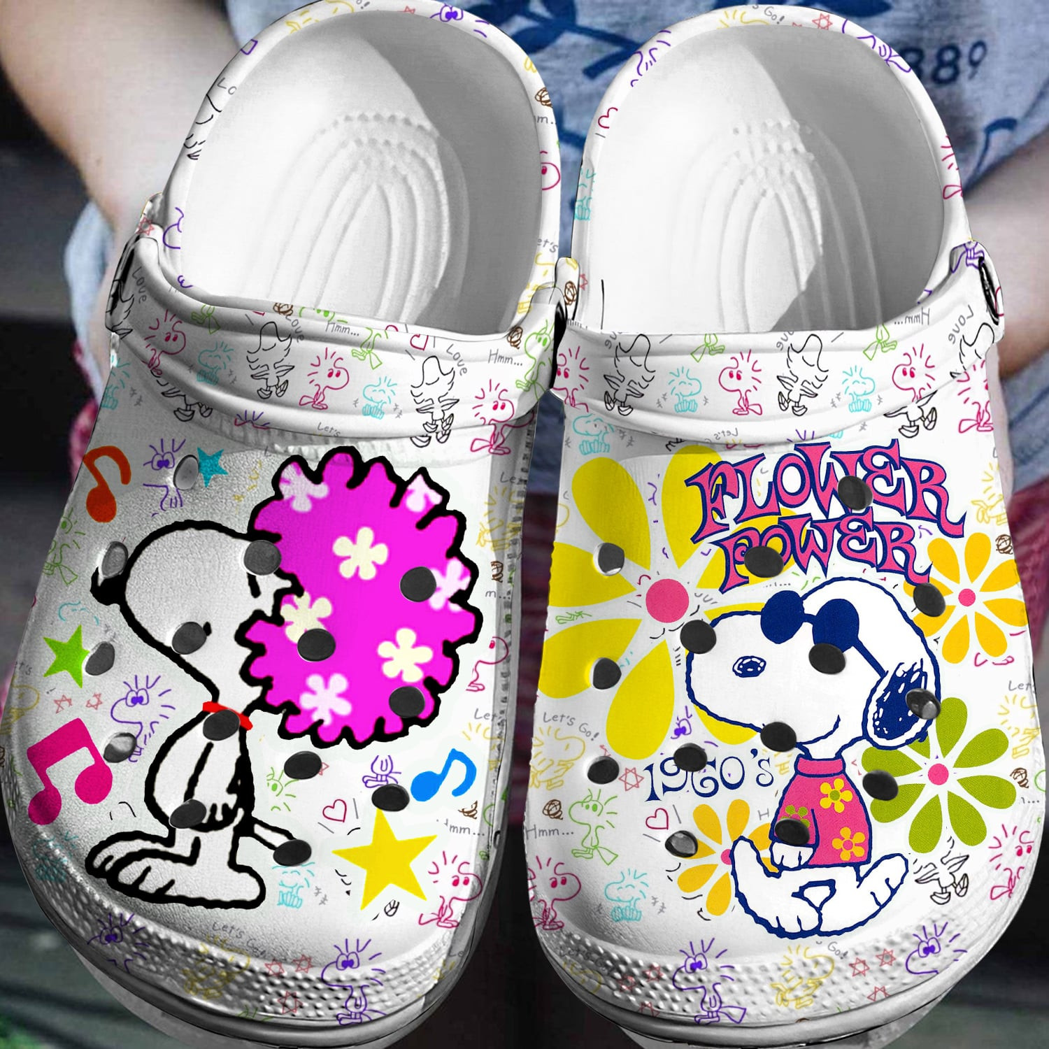 Footwearmerch Peanuts Snoopy Crocs Crocband Shoes Comfortable Clogs 3D