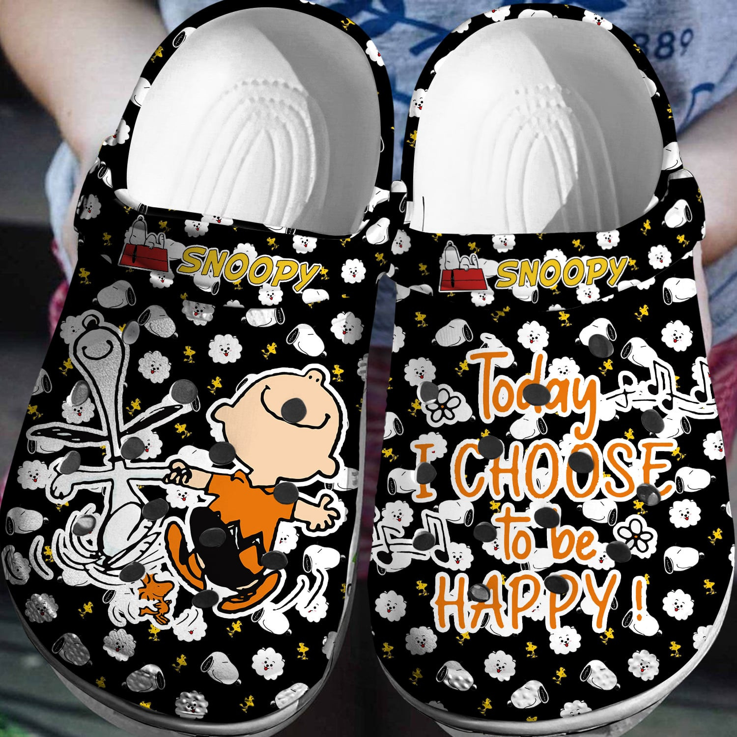Footwearmerch Peanuts Snoopy Crocs 3D Clog Shoes