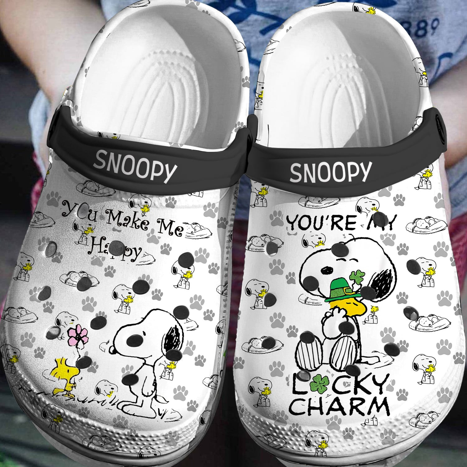 Footwearmerch Snoopy Peanuts Crocs 3D Clog Shoes