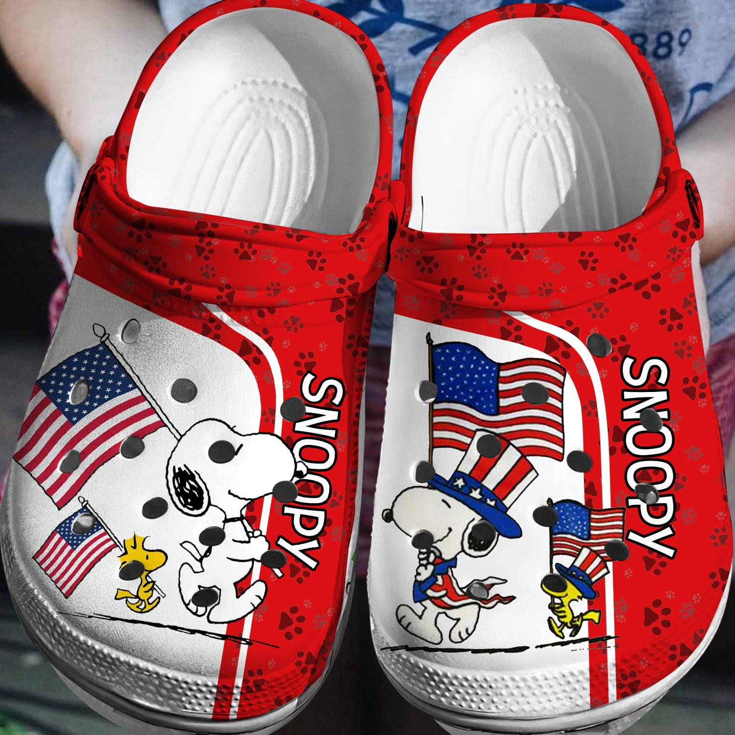 Footwearmerch Snoopy Crocsband Crocs 3D Clog Shoes