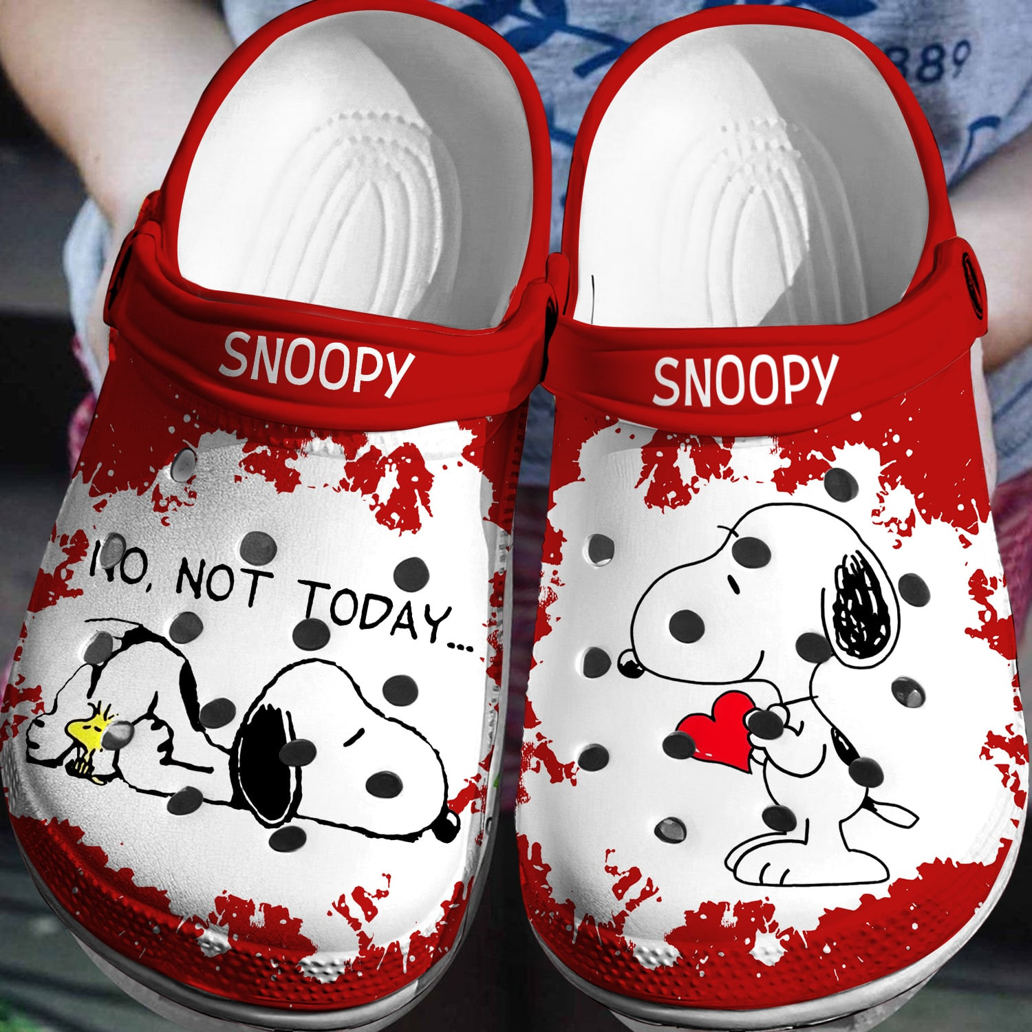 Footwearmerch Crocsband Snoopy Crocs 3D Clog Shoes