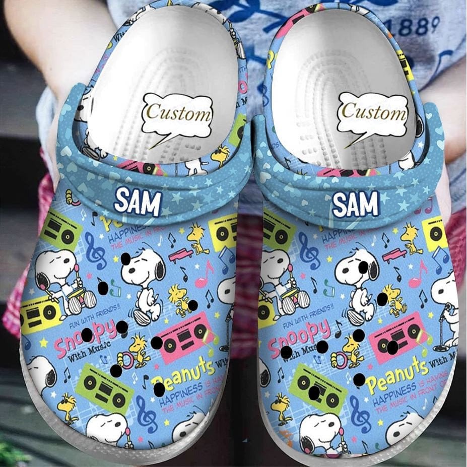 Footwearmerch Snoopy Crocs Clogs Shoes Crocband Comfortable for men women