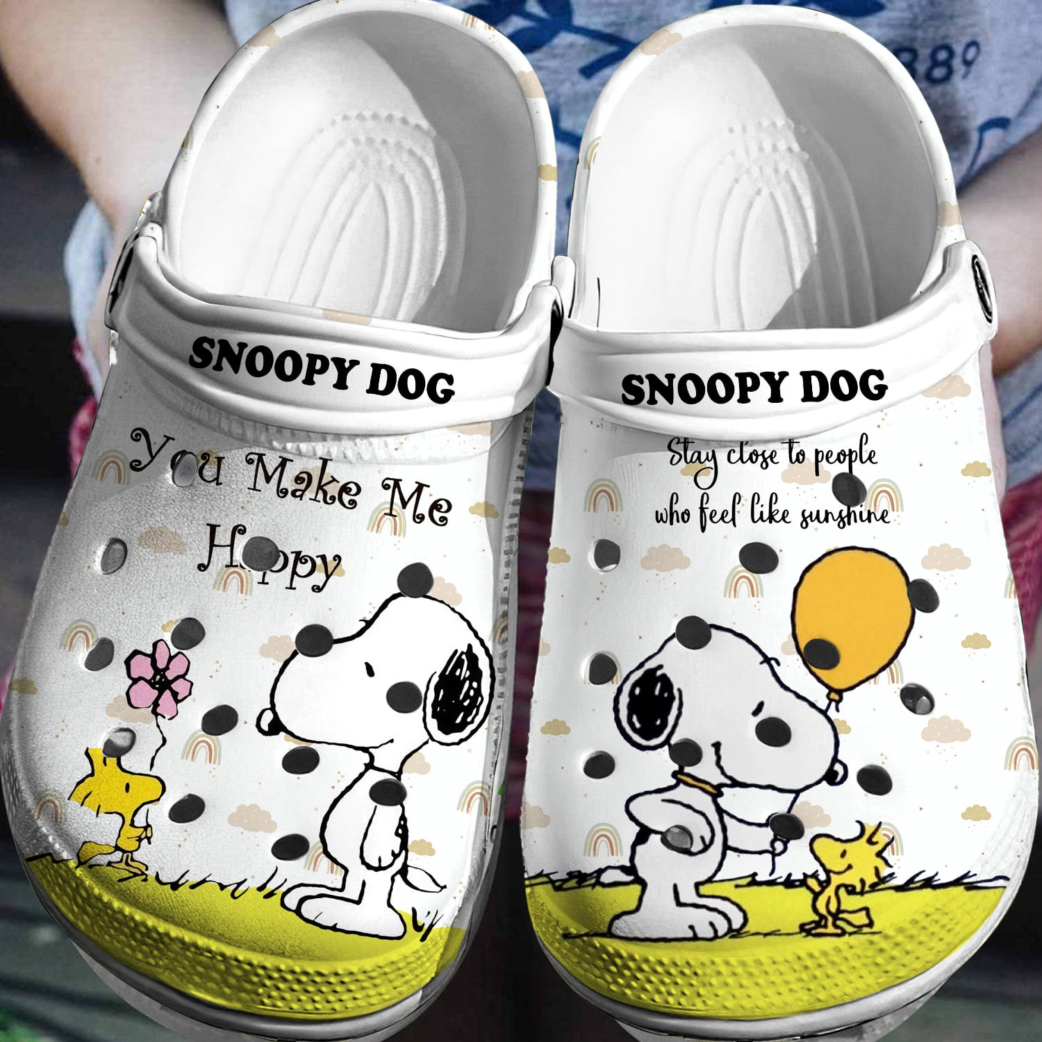 Footwearmerch Snoopy Dog Cartoon Crocs 3D Clog Shoes