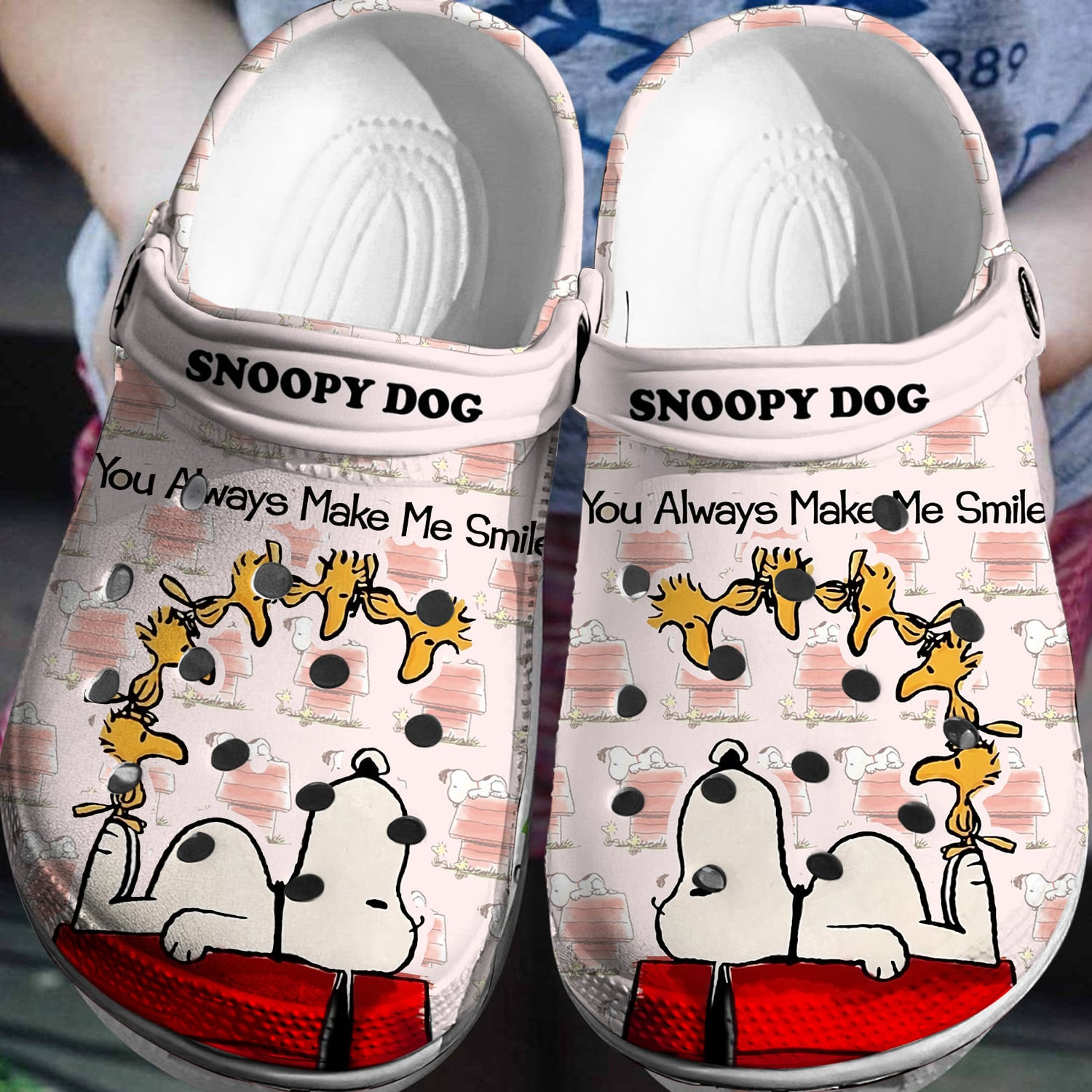 Footwearmerch Snoopy Dog Crocs 3D Clog Cartoon Shoes