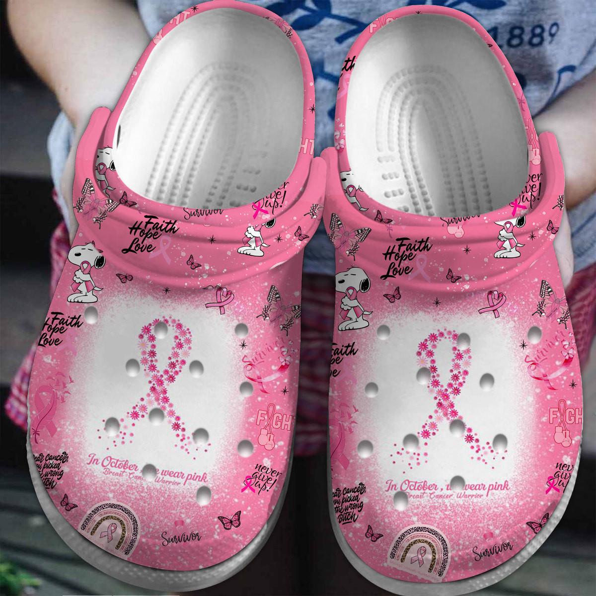 Footwearmerch Snoopy Peanuts Cartoon Crocs Crocband Clogs Shoes Comfortable For Men Women and Kids