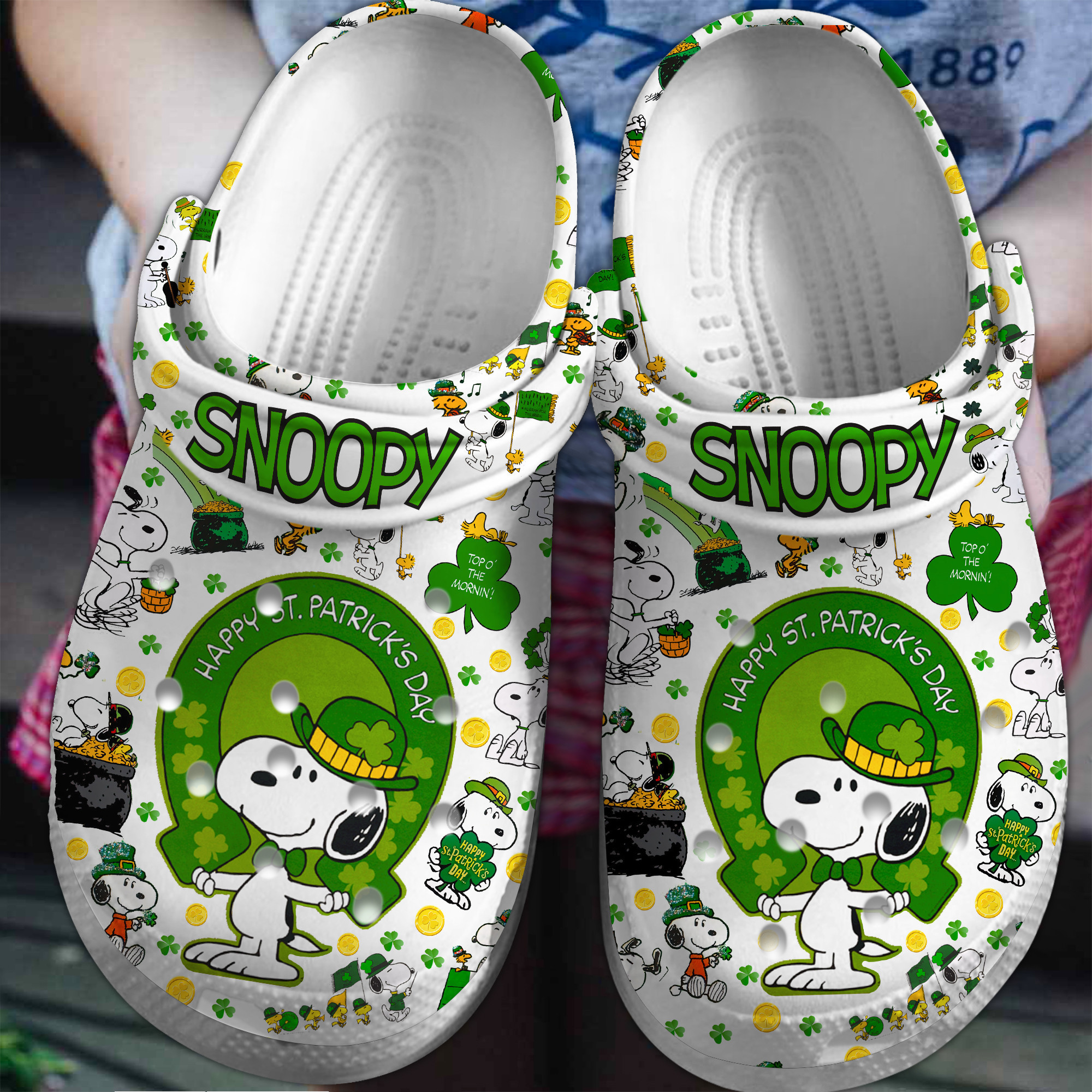Footwearmerch Snoopy Peanuts Cartoon Crocs Crocband Clogs Shoes Comfortable For Men Women and Kids