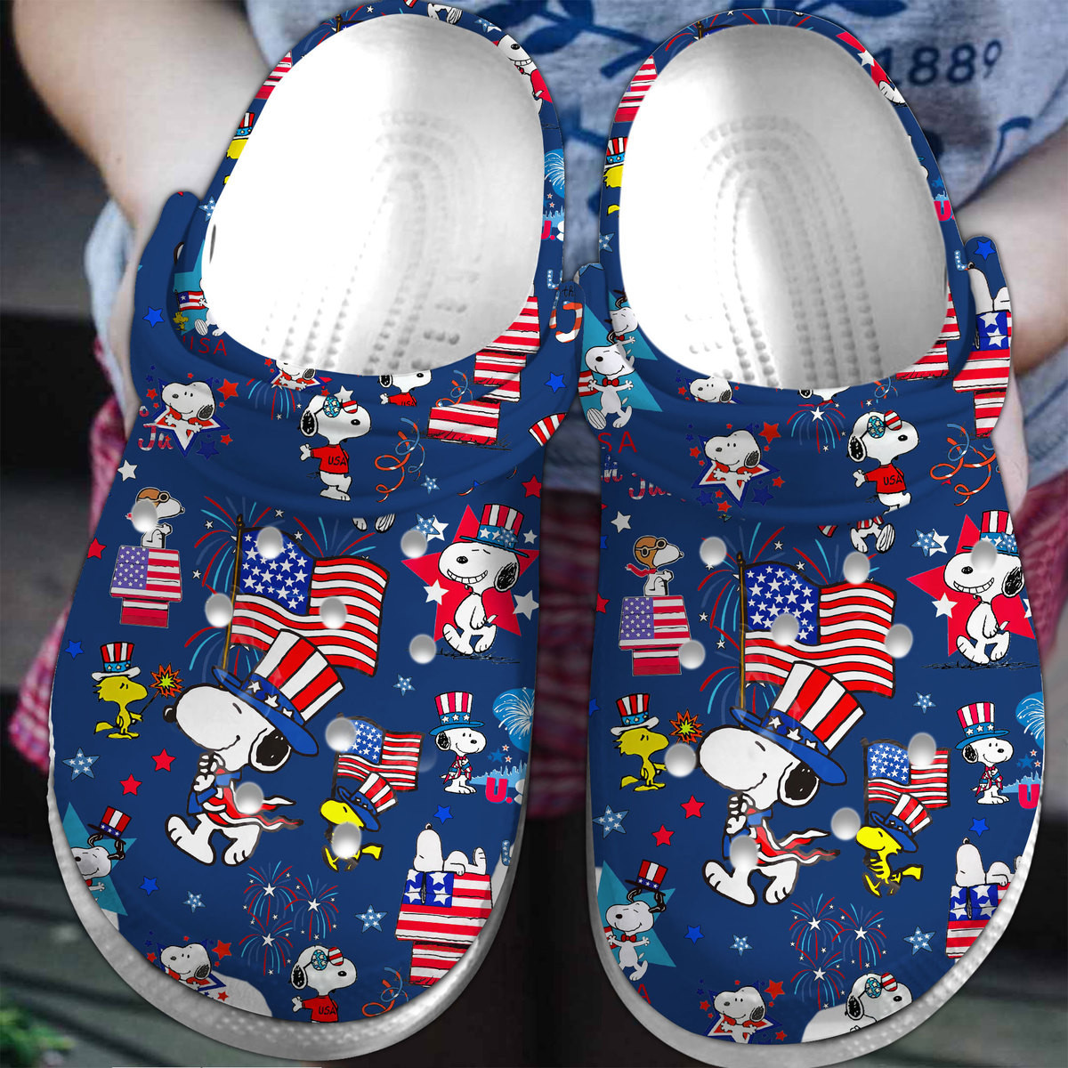 Footwearmerch Snoopy Peanuts Cartoon Crocs Crocband Clogs Shoes Comfortable For Men Women and Kids