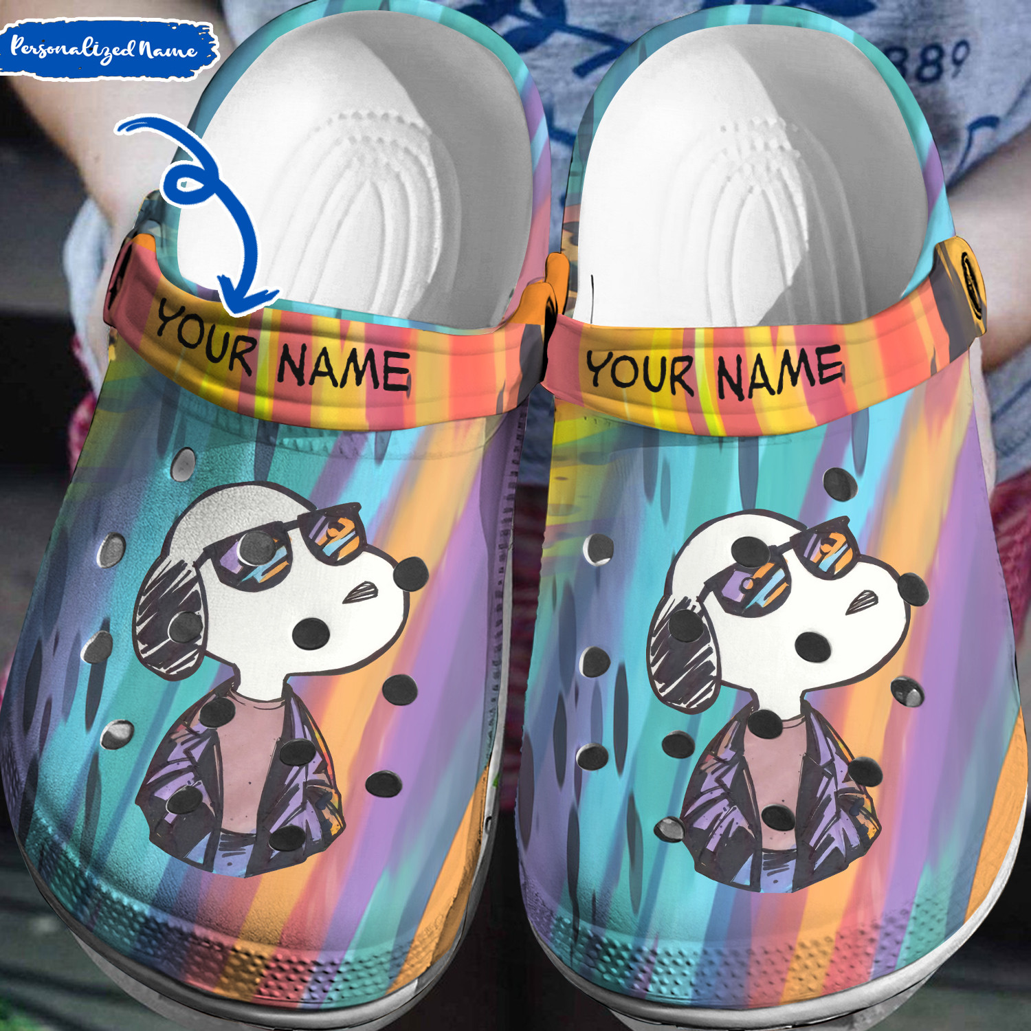 Footwearmerch Snoopy Peanuts Crocs 3D Clog Shoes