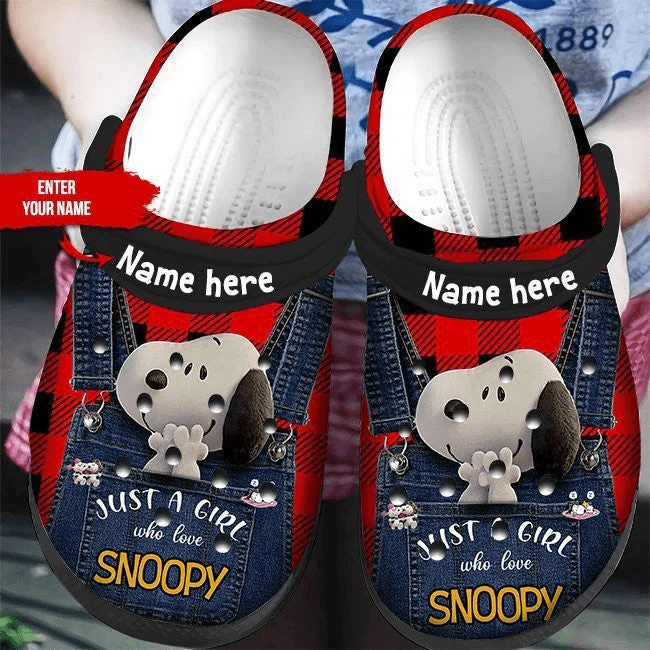 Footwearmerch Snoopy Peanuts Crocs Crocband Comfortable Clogs Shoes For Men Women