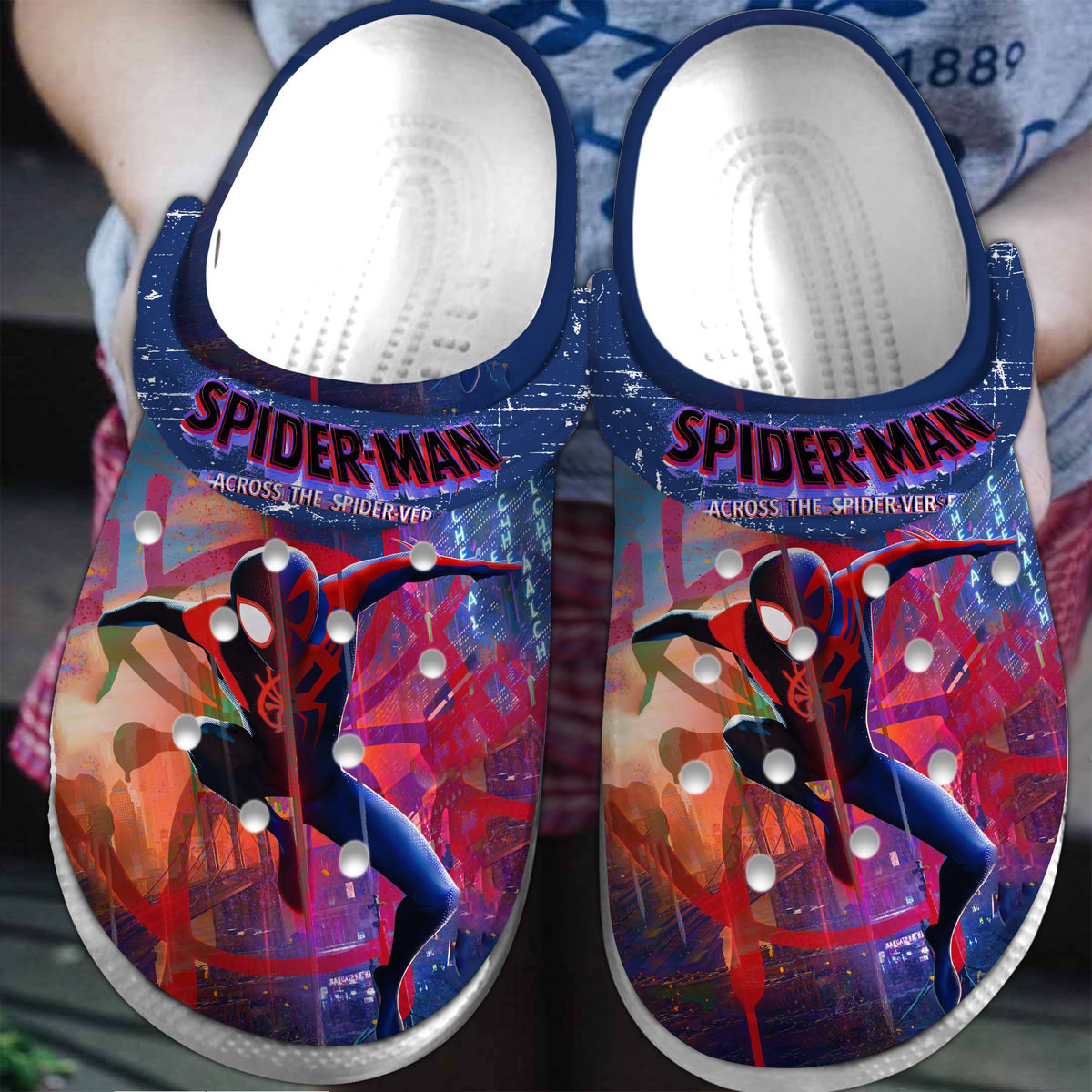 Footwearmerch Spider Man Movie Cartoon Comic Crocs Crocband Clogs Shoes Comfortable For Men Women and Kids
