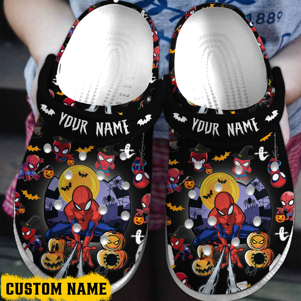 Footwearmerch Spider Man Movie Cartoon Crocs Crocband Clogs Shoes Comfortable For Men Women and Kids