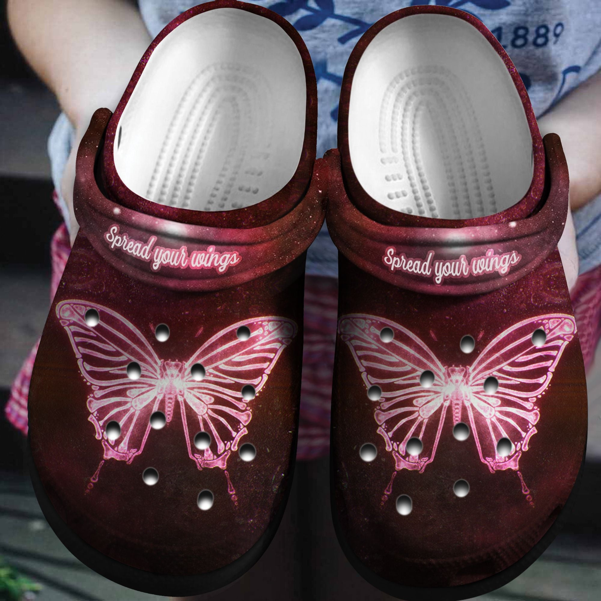Footwearmerch Spread Your Wings Shoes - Magical Butterfly Outdoor Shoes Birthday Gift For Women Girl Friend