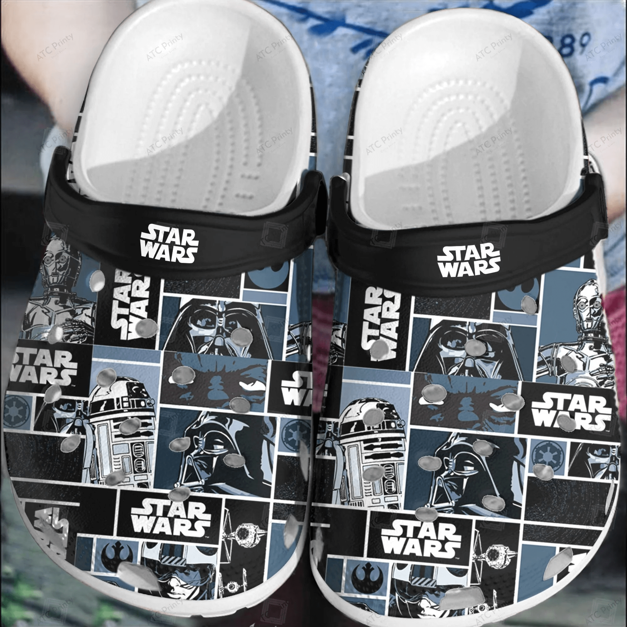 Footwearmerch Star Wars Crocs Crocband Shoes Clogs Comfortable For Men Women