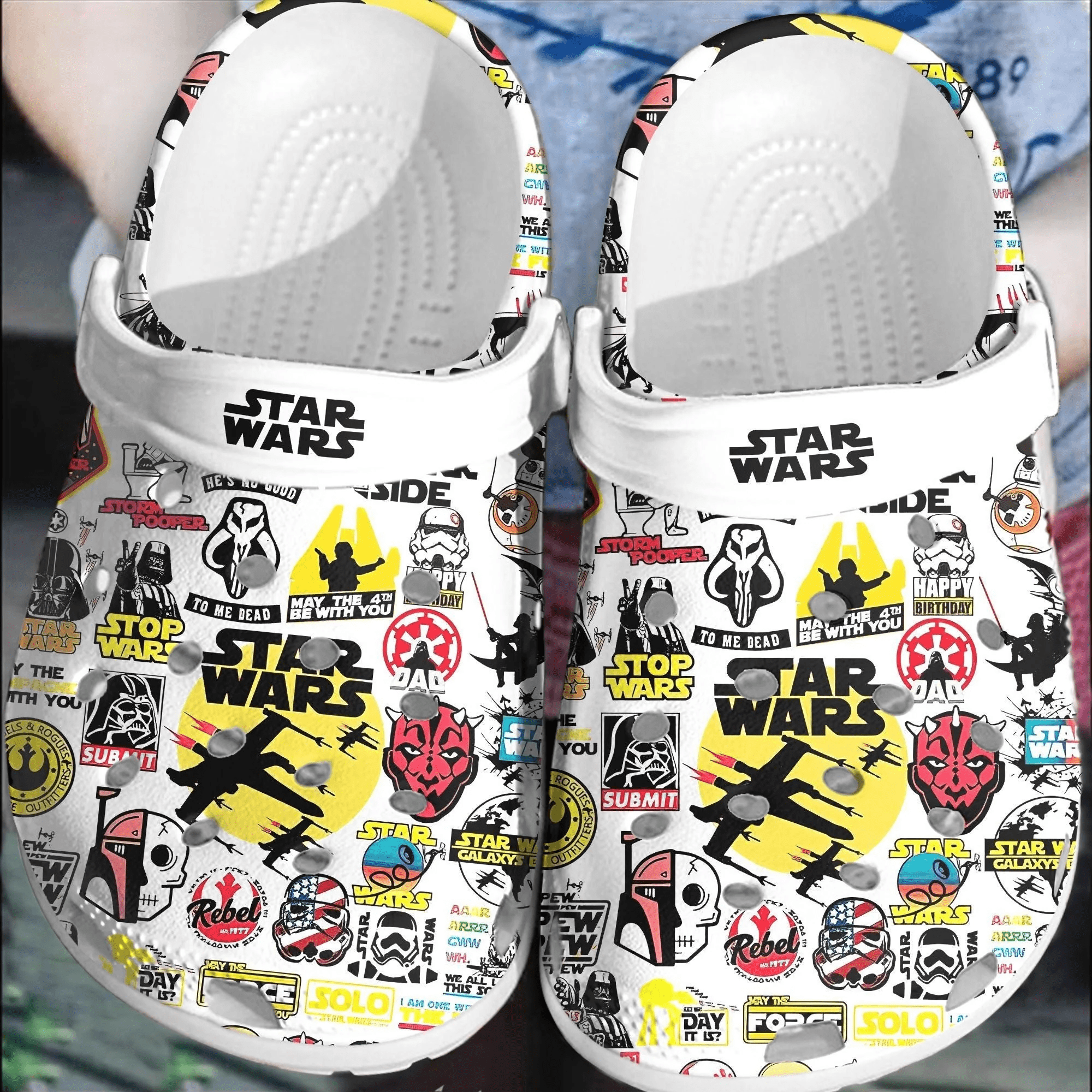 Footwearmerch Star Wars Crocs Crocband Shoes Comfortable Clogs For Men Women