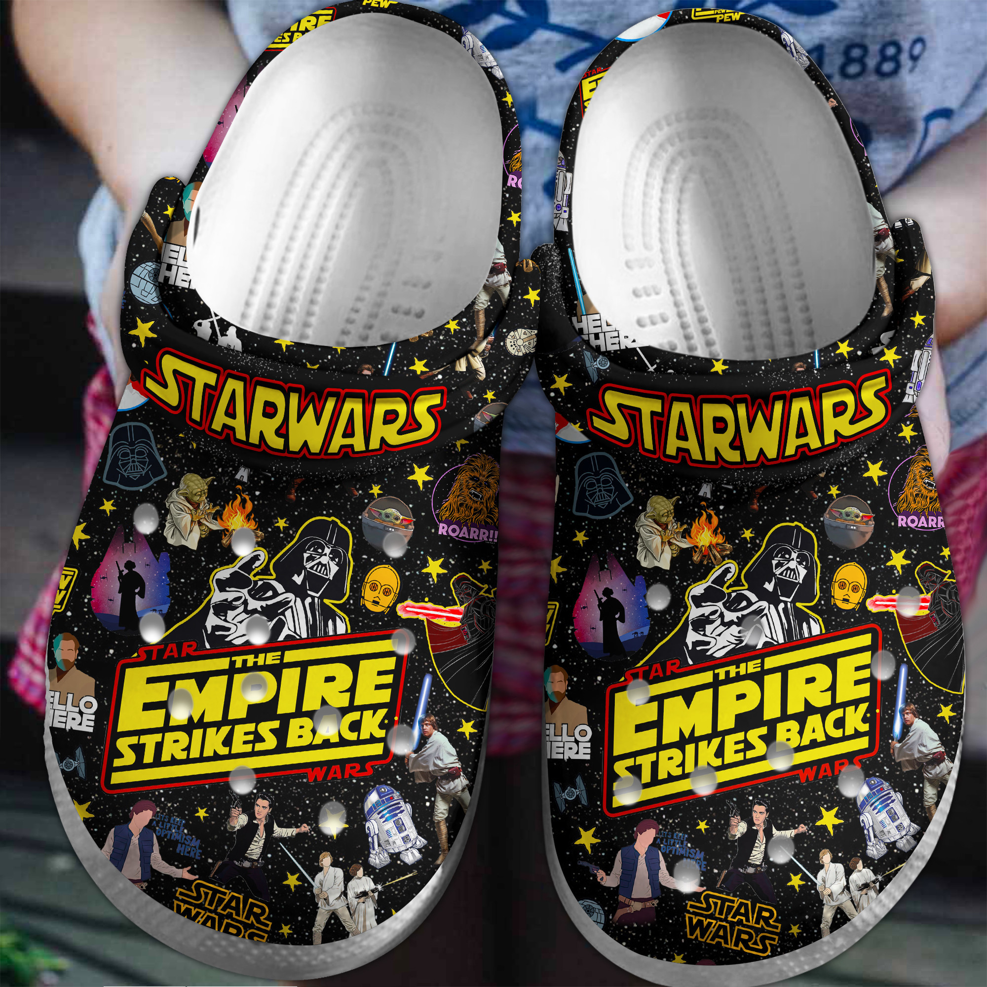 Footwearmerch Star Wars Movie Crocs Crocband Clogs Shoes Comfortable For Men Women and Kids
