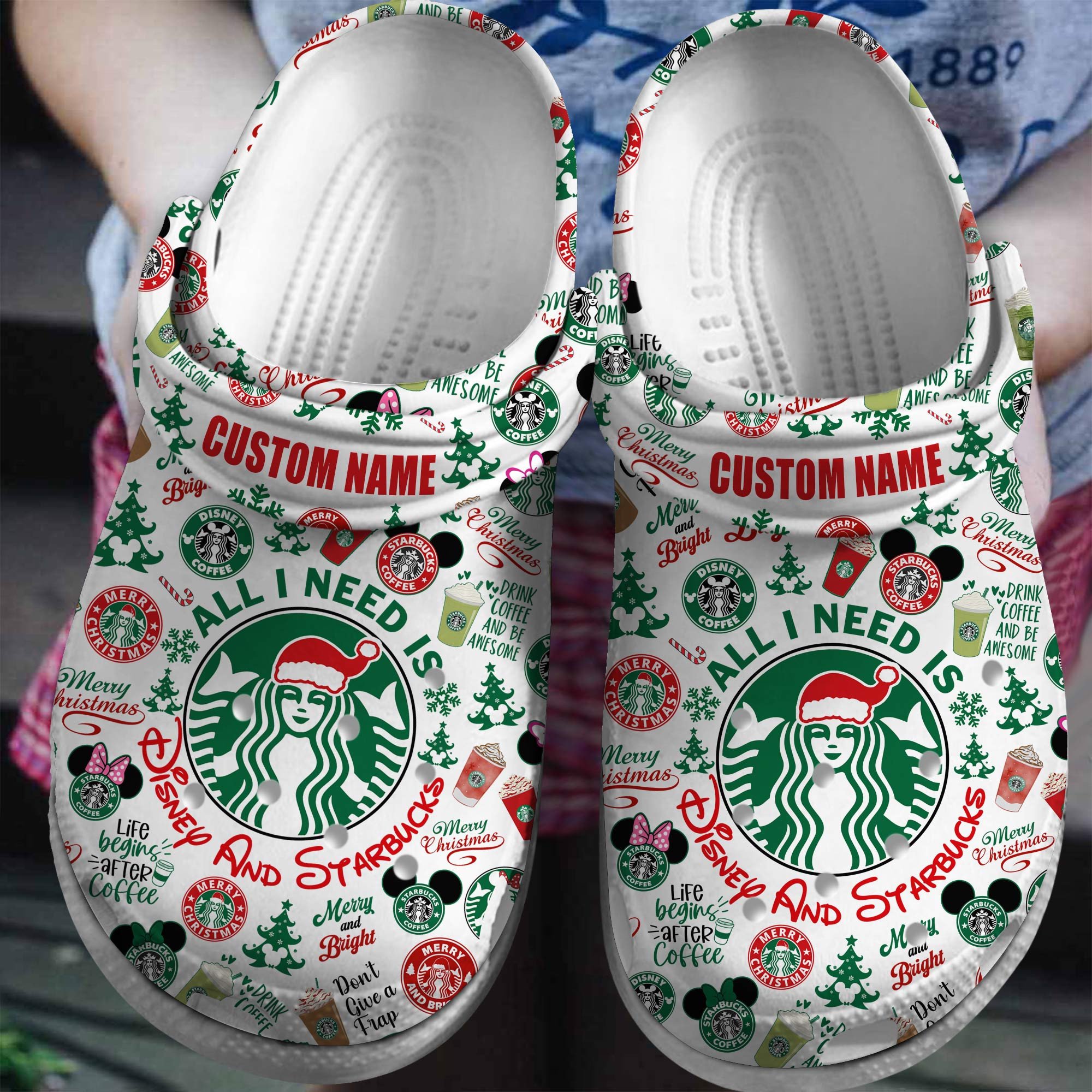 Footwearmerch Starbucks Crocs Crocband Clogs Shoes Comfortable For Men Women and Kids
