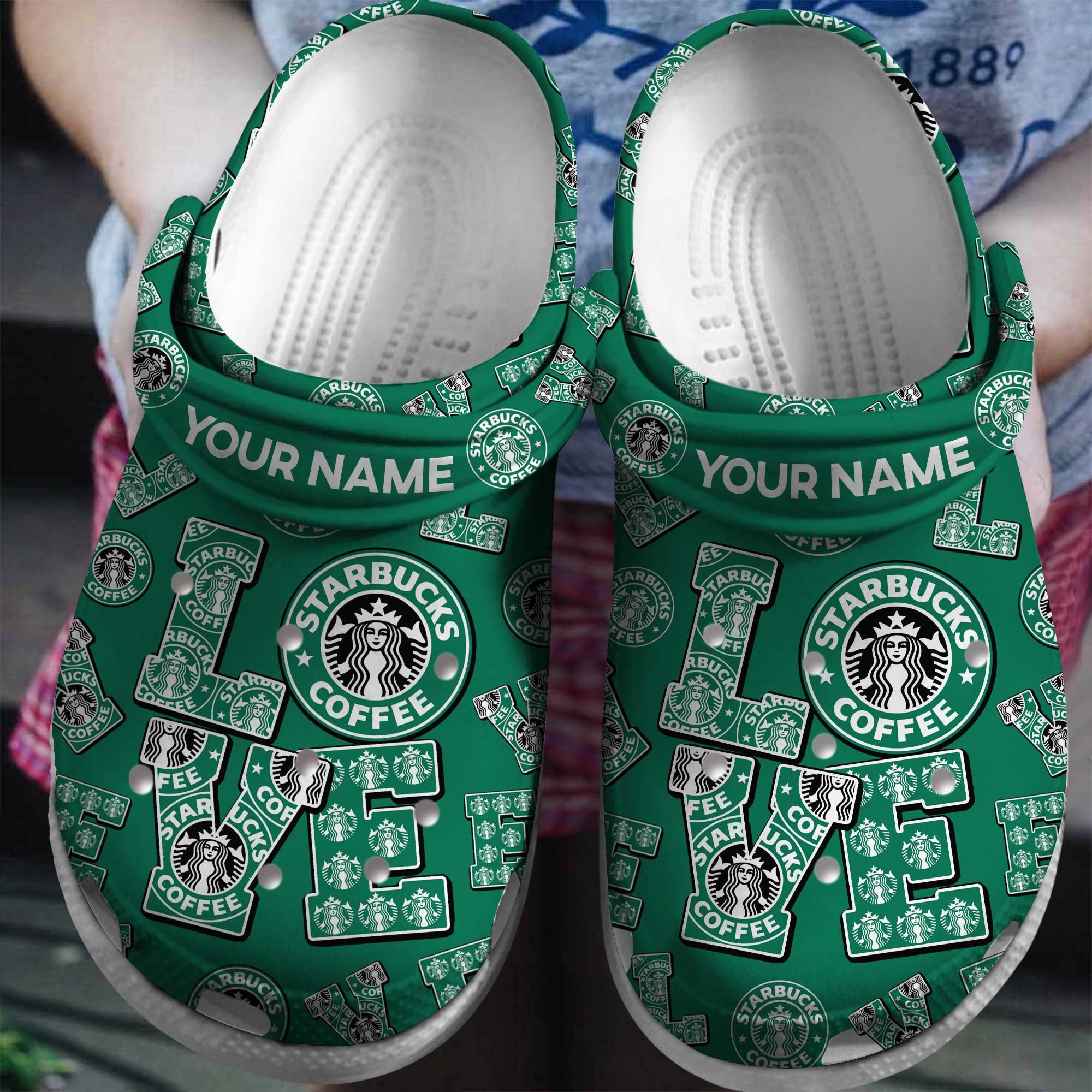 Footwearmerch Starbucks Crocs Crocband Clogs Shoes Comfortable For Men Women and Kids
