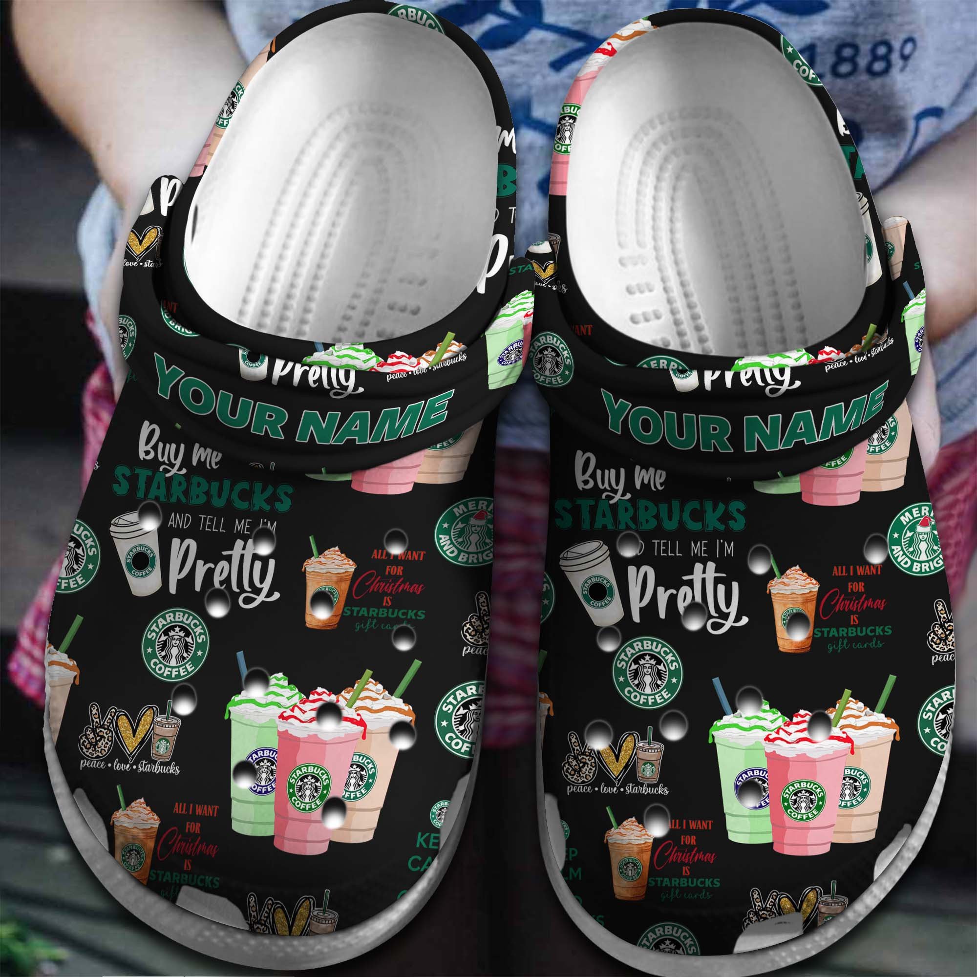 Footwearmerch Starbucks Crocs Crocband Clogs Shoes Comfortable For Men Women and Kids