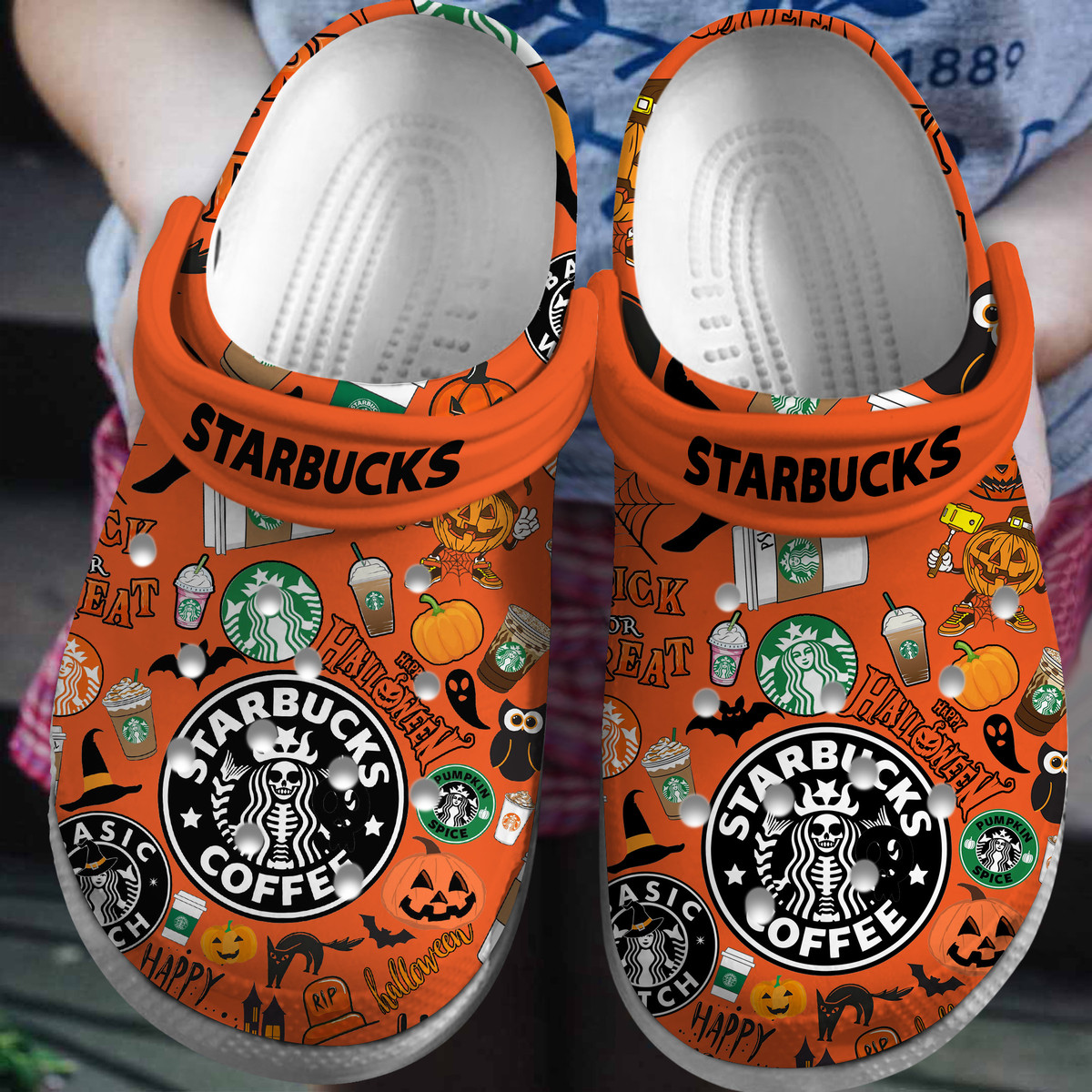 Footwearmerch Starbucks Drink Crocs Crocband Clogs Shoes Comfortable For Men Women and Kids