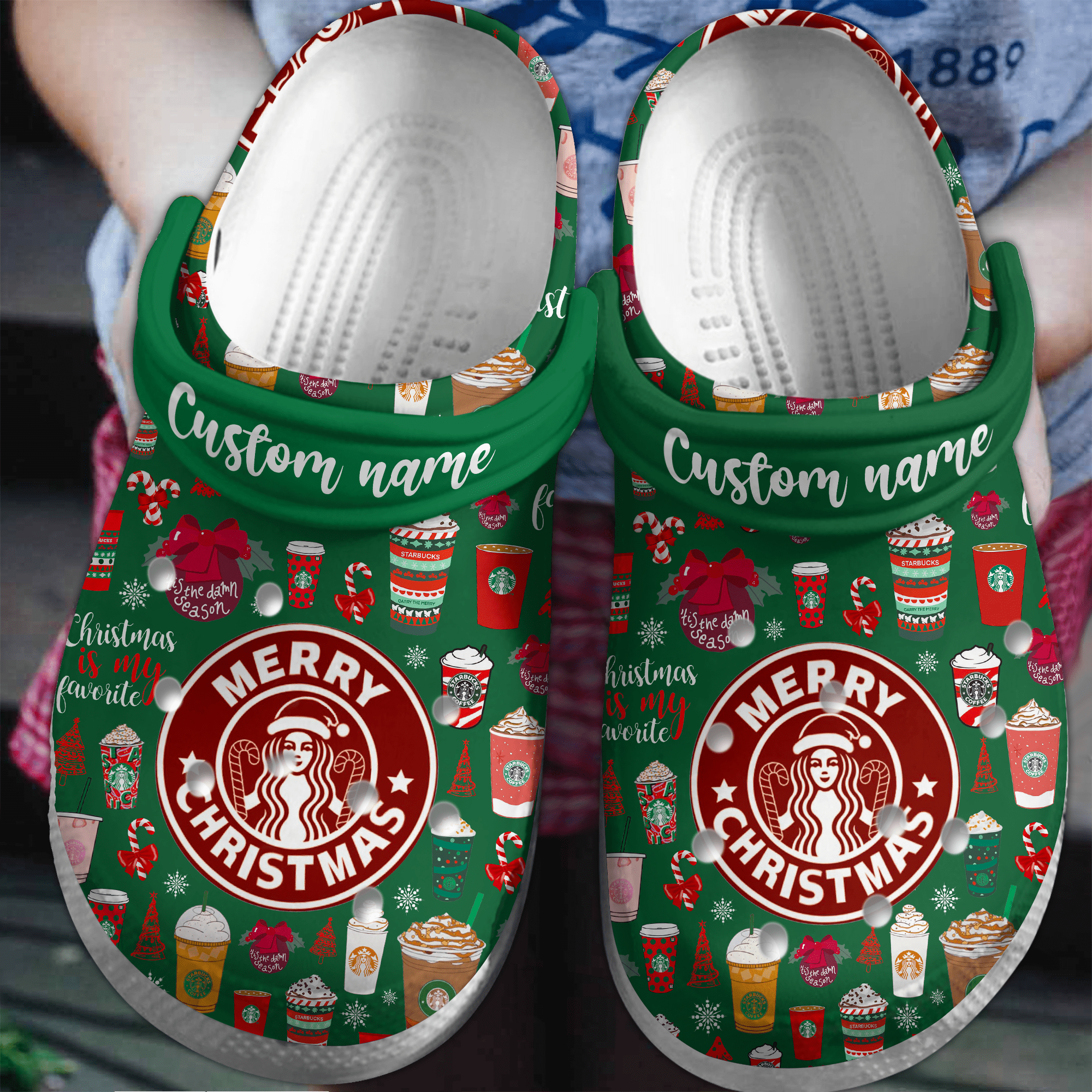 Footwearmerch Starbucks Drink Crocs Crocband Clogs Shoes Comfortable For Men Women and Kids