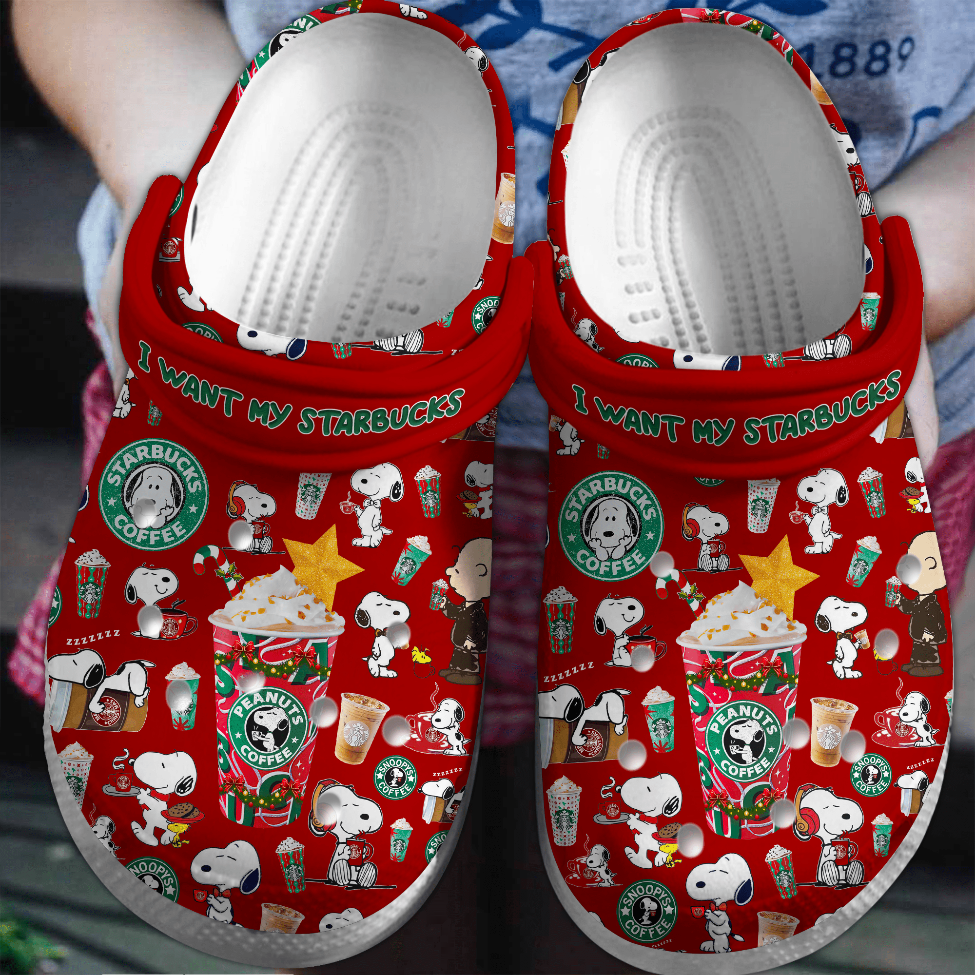 Footwearmerch Starbucks Drink Crocs Crocband Clogs Shoes Comfortable For Men Women and Kids
