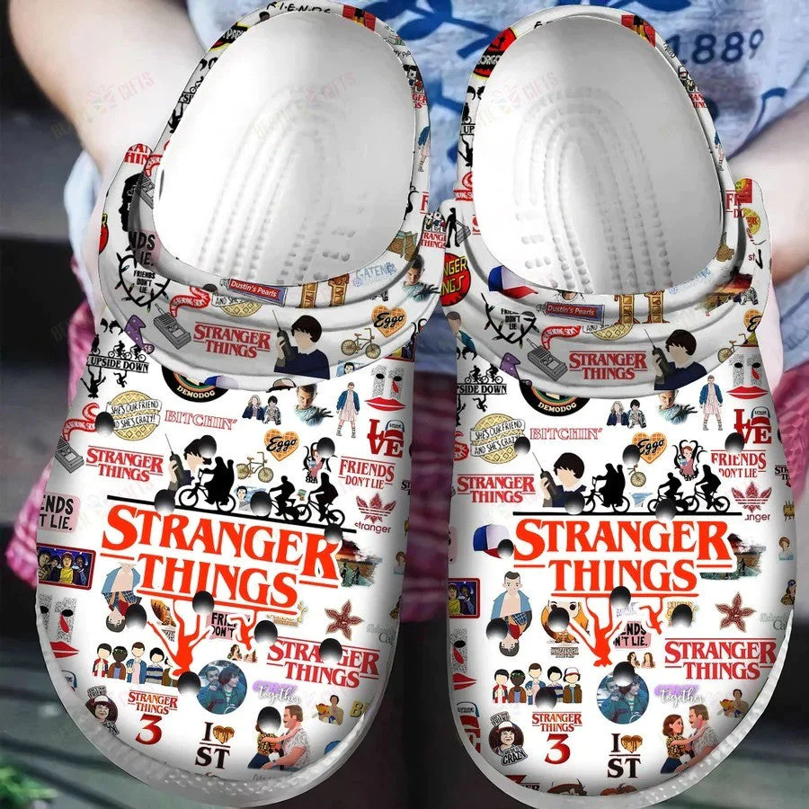 Footwearmerch Stranger Things Crocs Crocband Comfortable Shoes Clogs For Men Women