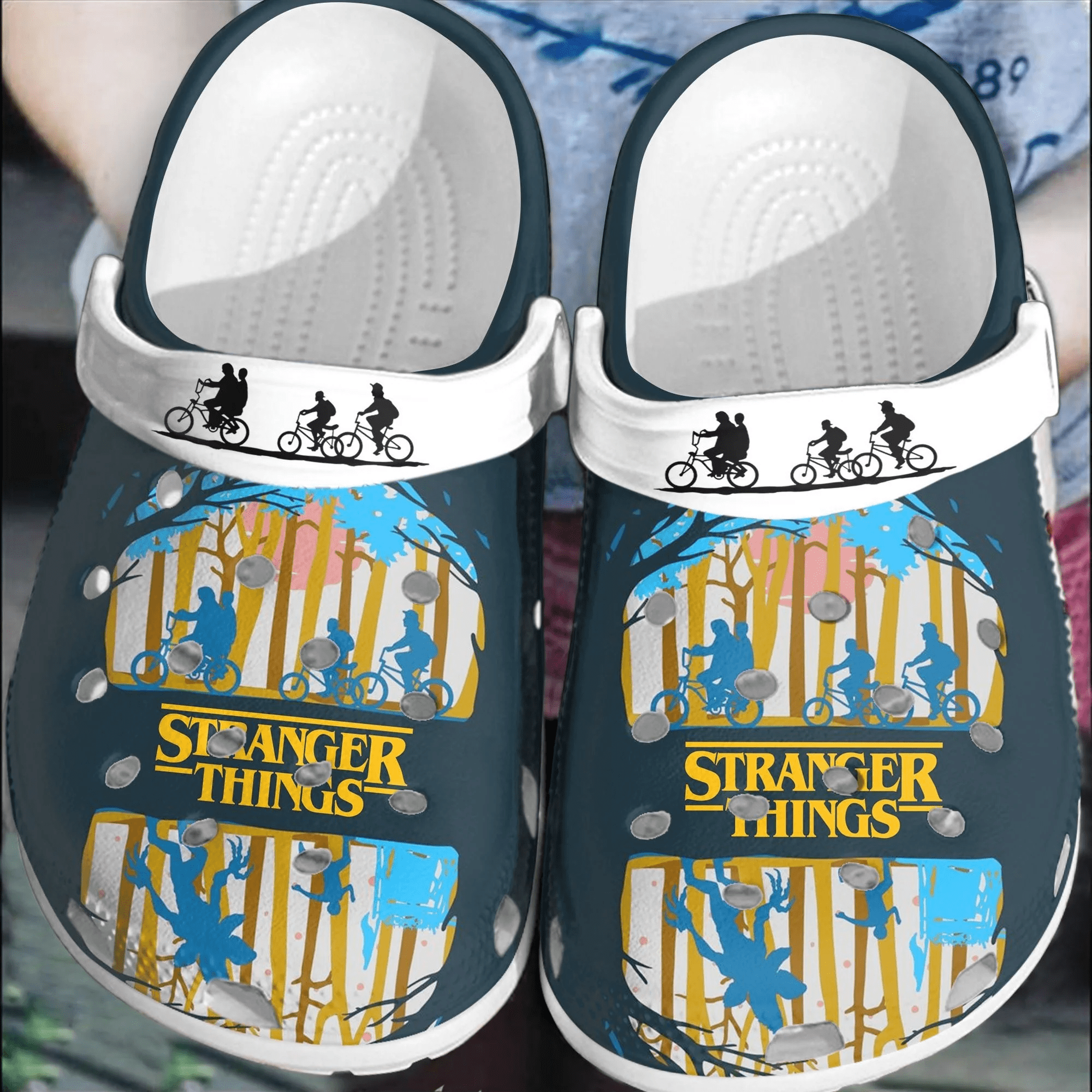 Footwearmerch Stranger Things Crocs Crocband Shoes Comfortable Clogs For Men Women