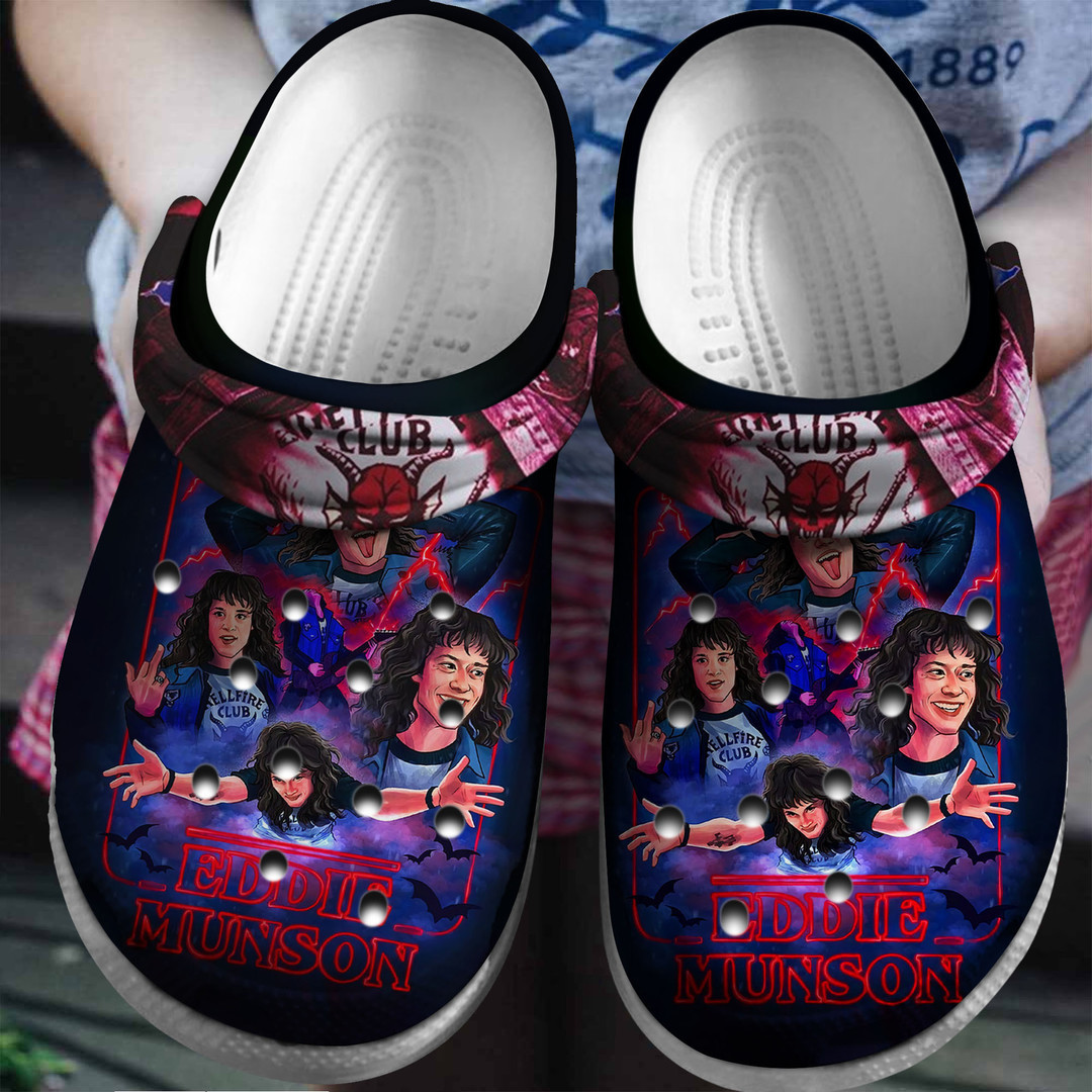 Footwearmerch Stranger Things TV Series Crocs Crocband Clogs Shoes Comfortable For Men Women and Kids