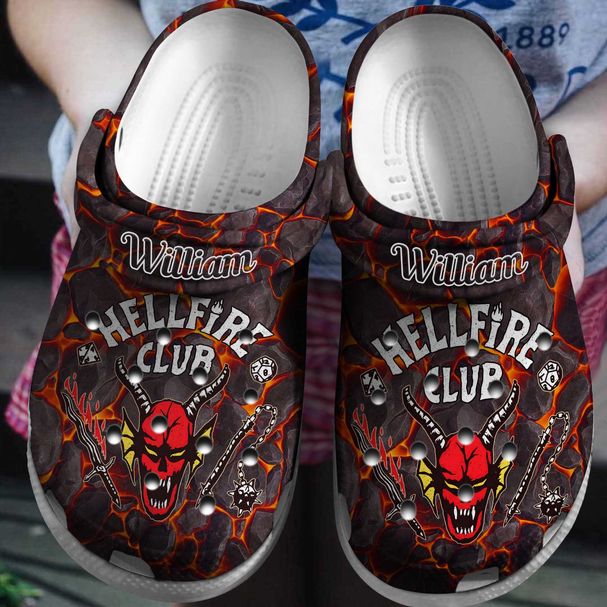 Footwearmerch Stranger Things TV Series Crocs Crocband Clogs Shoes Comfortable For Men Women and Kids