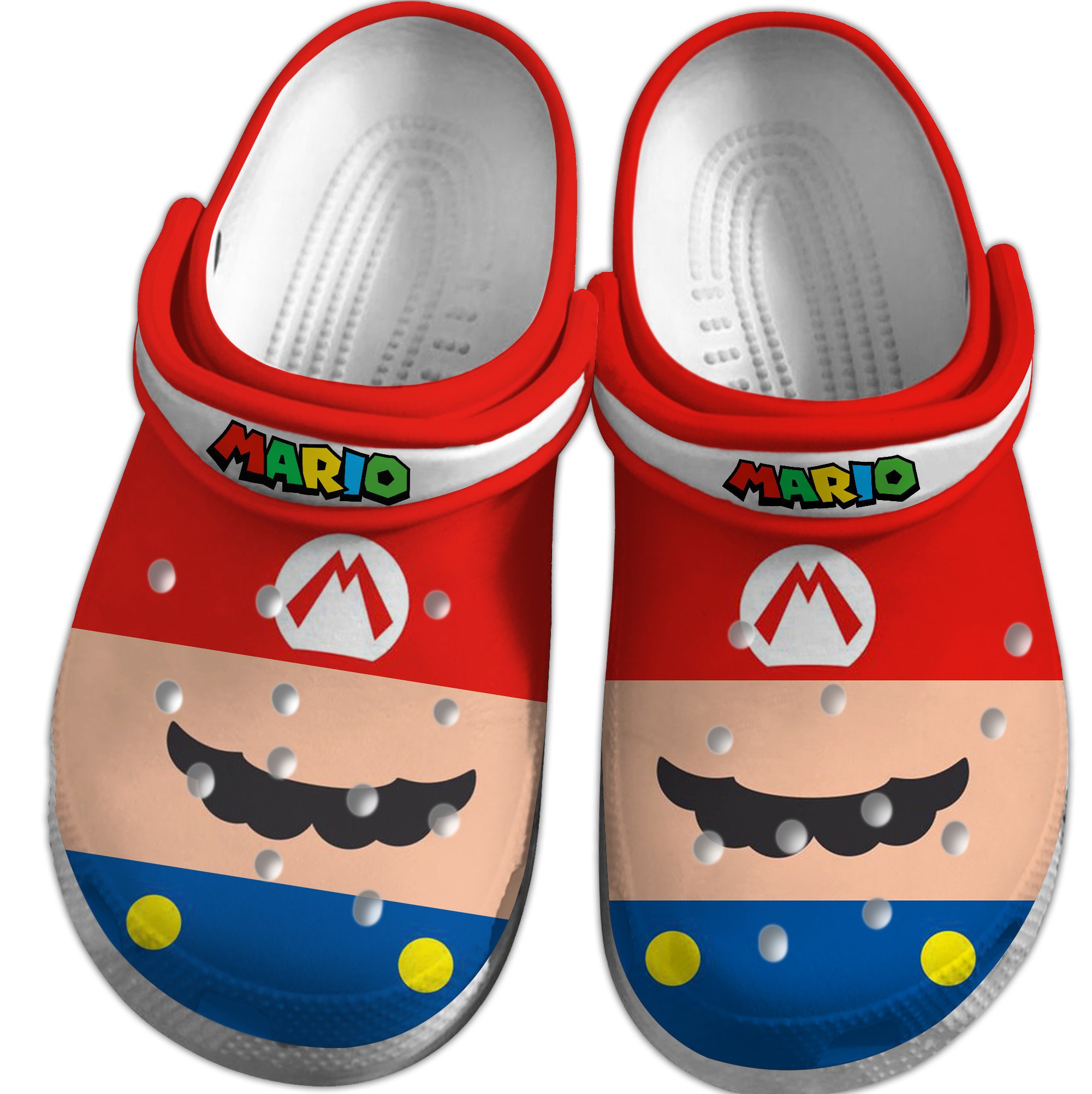 Footwearmerch Super Mario Game Movie Crocs Crocband Clogs Shoes Comfortable For Men Women and Kids
