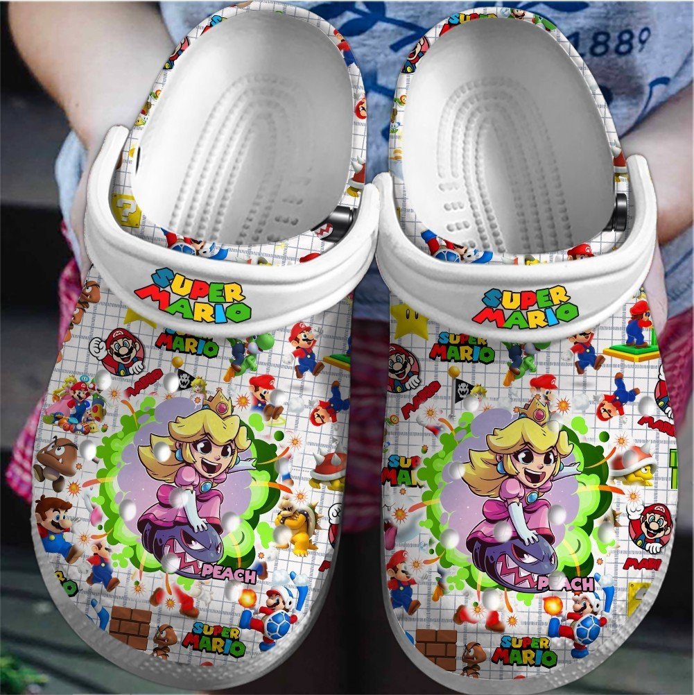 Footwearmerch Super Mario Game Movie Crocs Crocband Clogs Shoes Comfortable For Men Women and Kids