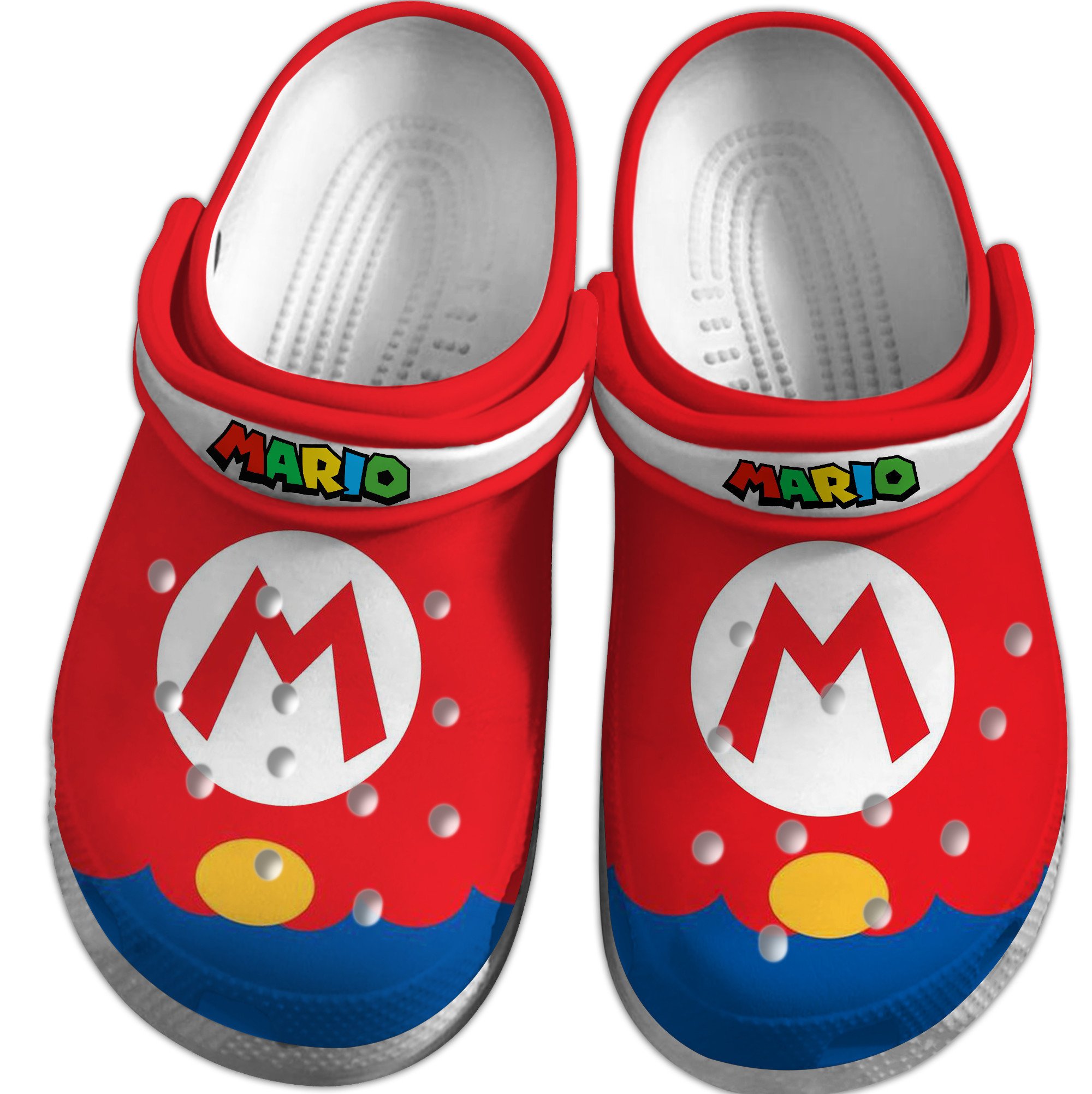 Footwearmerch Super Mario Game Movie Crocs Crocband Clogs Shoes Comfortable For Men Women and Kids