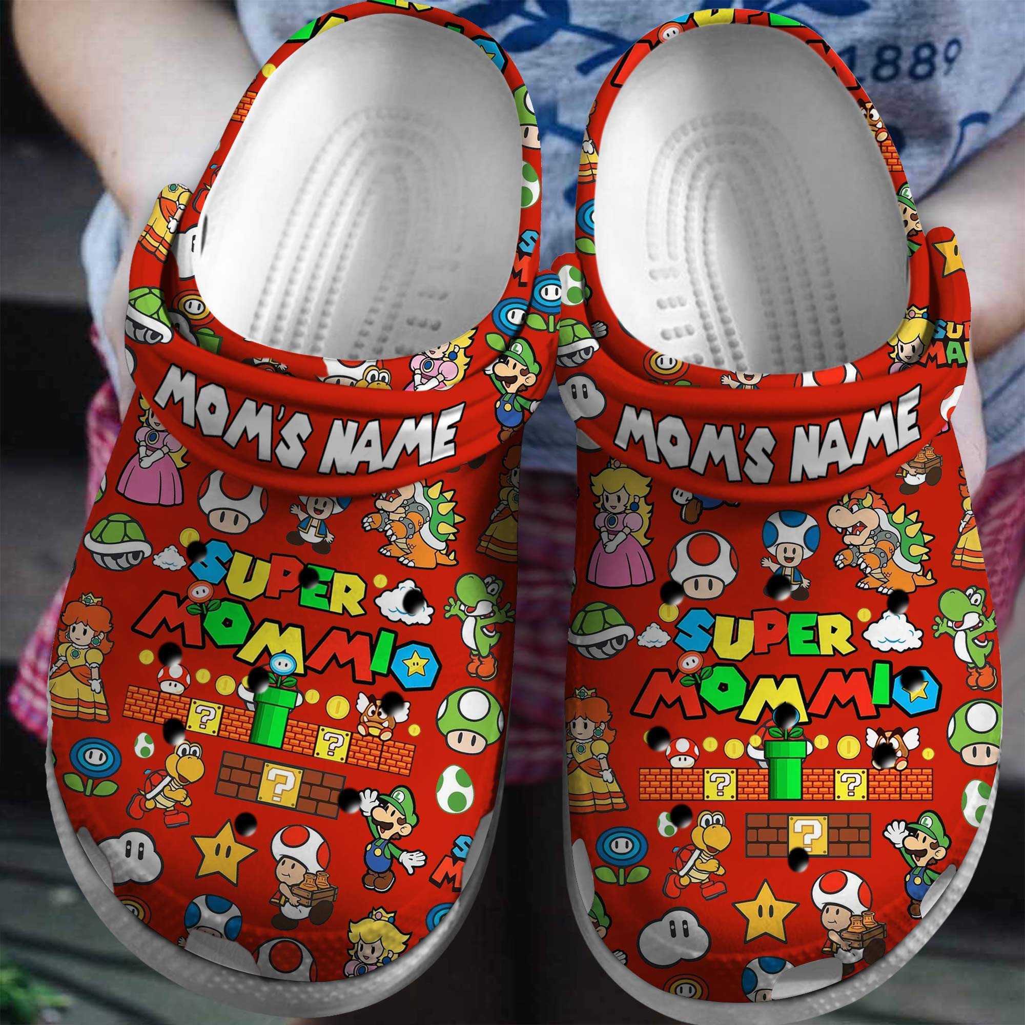 Footwearmerch super momi Mother Day Crocs Crocband Clogs Shoes Comfortable For Men Women and Kids