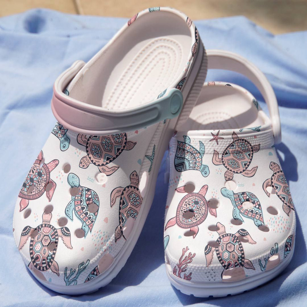 Footwearmerch Swimming Good Like Turtle Ocean Beach Gift For Lover Rubber clog Shoes Comfy Footwear