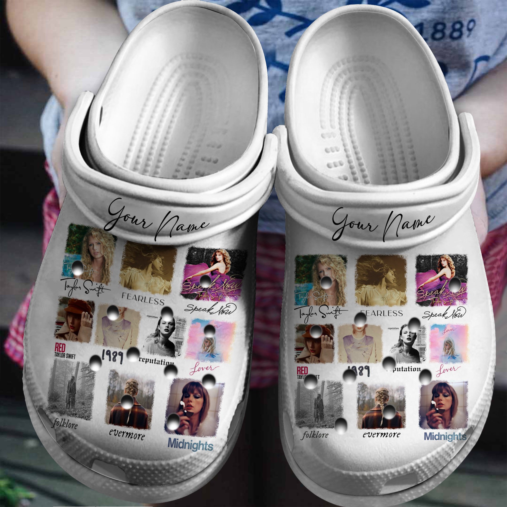 Footwearmerch Taylor Swift Music Crocs Crocband Clogs Shoes Comfortable For Men Women and Kids