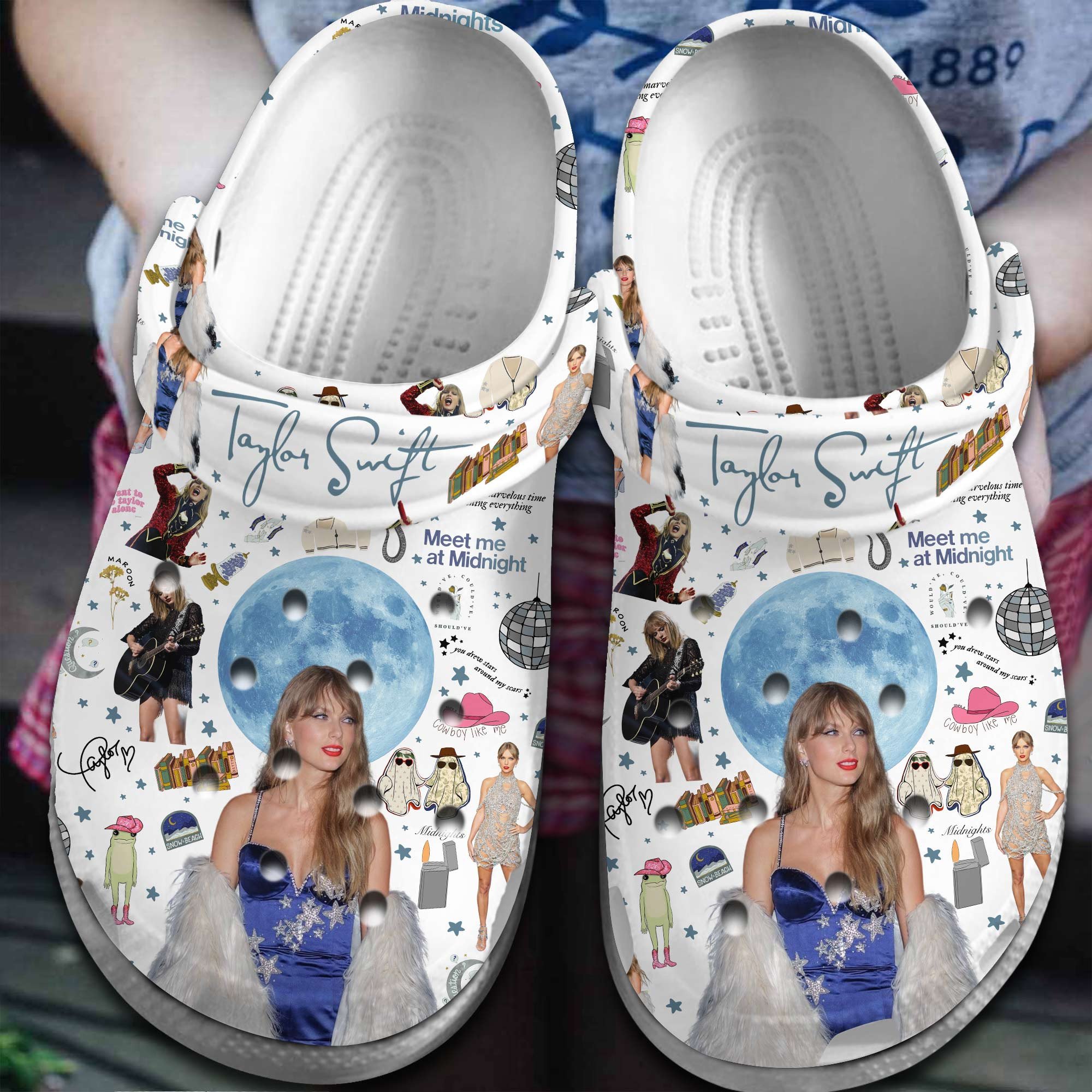 Footwearmerch Taylor Swift Music Crocs Crocband Clogs Shoes Comfortable For Men Women and Kids