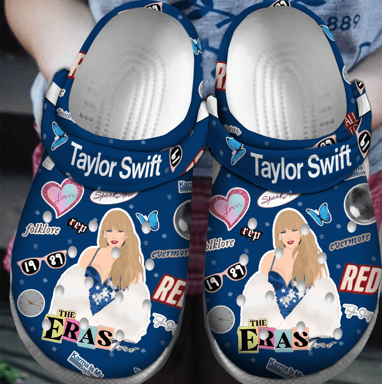 Footwearmerch Taylor Swift Music Crocs Crocband Clogs Shoes Comfortable For Men Women and Kids