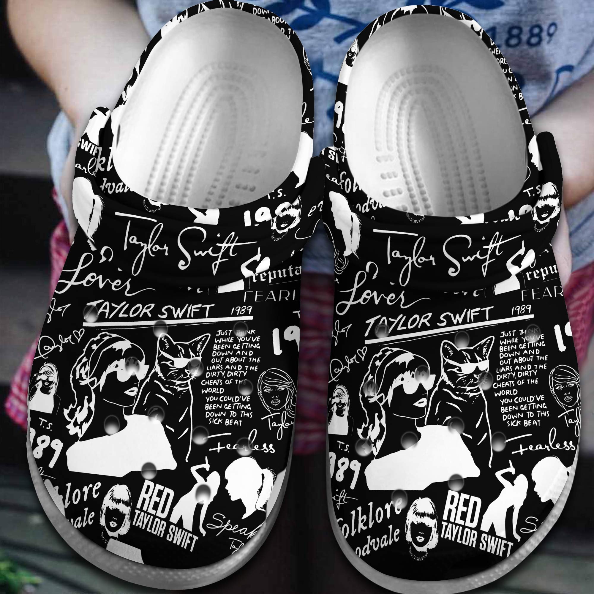 Footwearmerch Taylor Swift Music Crocs Crocband Clogs Shoes Comfortable For Men Women and Kids